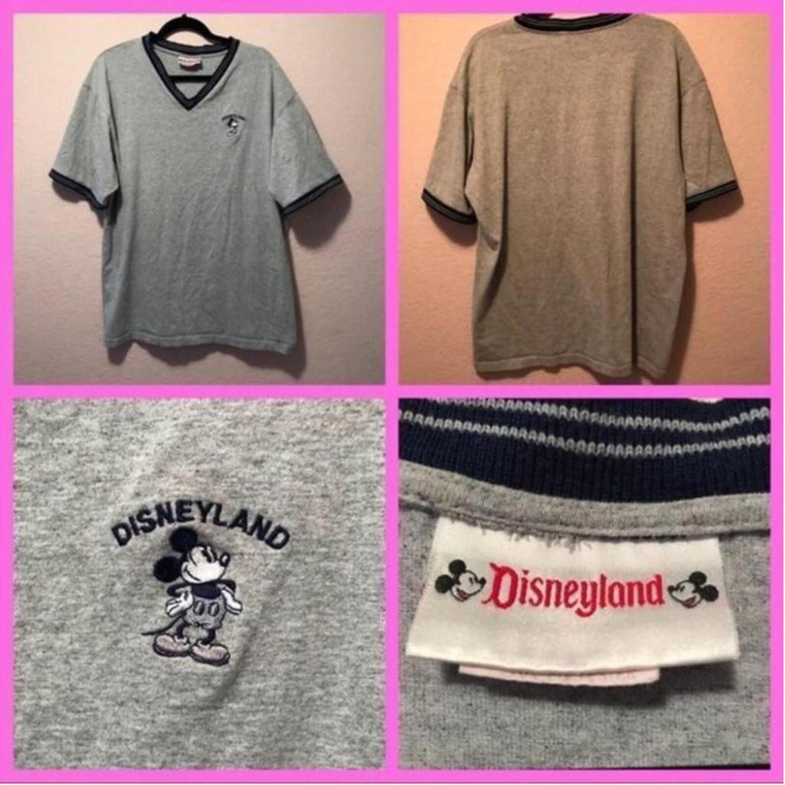 Other Vintage Disneyland Mickey Mouse Embroidered Grey T-Shirt Size ONE SIZE - 1 Thumbnail