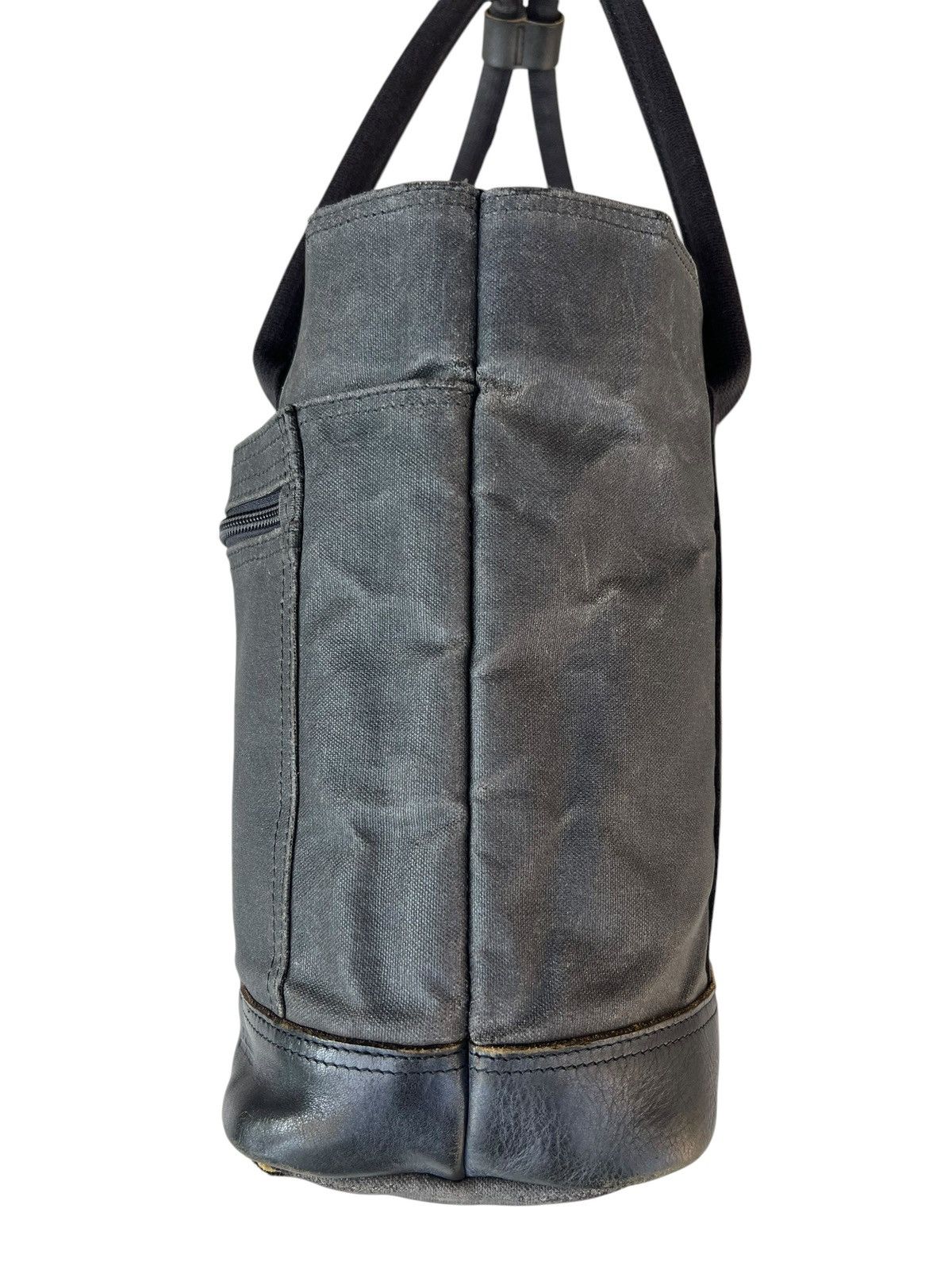 Porter Porter Yoshida Distress Faded Waxed Canvas Leather Tote Bag Size ONE SIZE - 13 Thumbnail