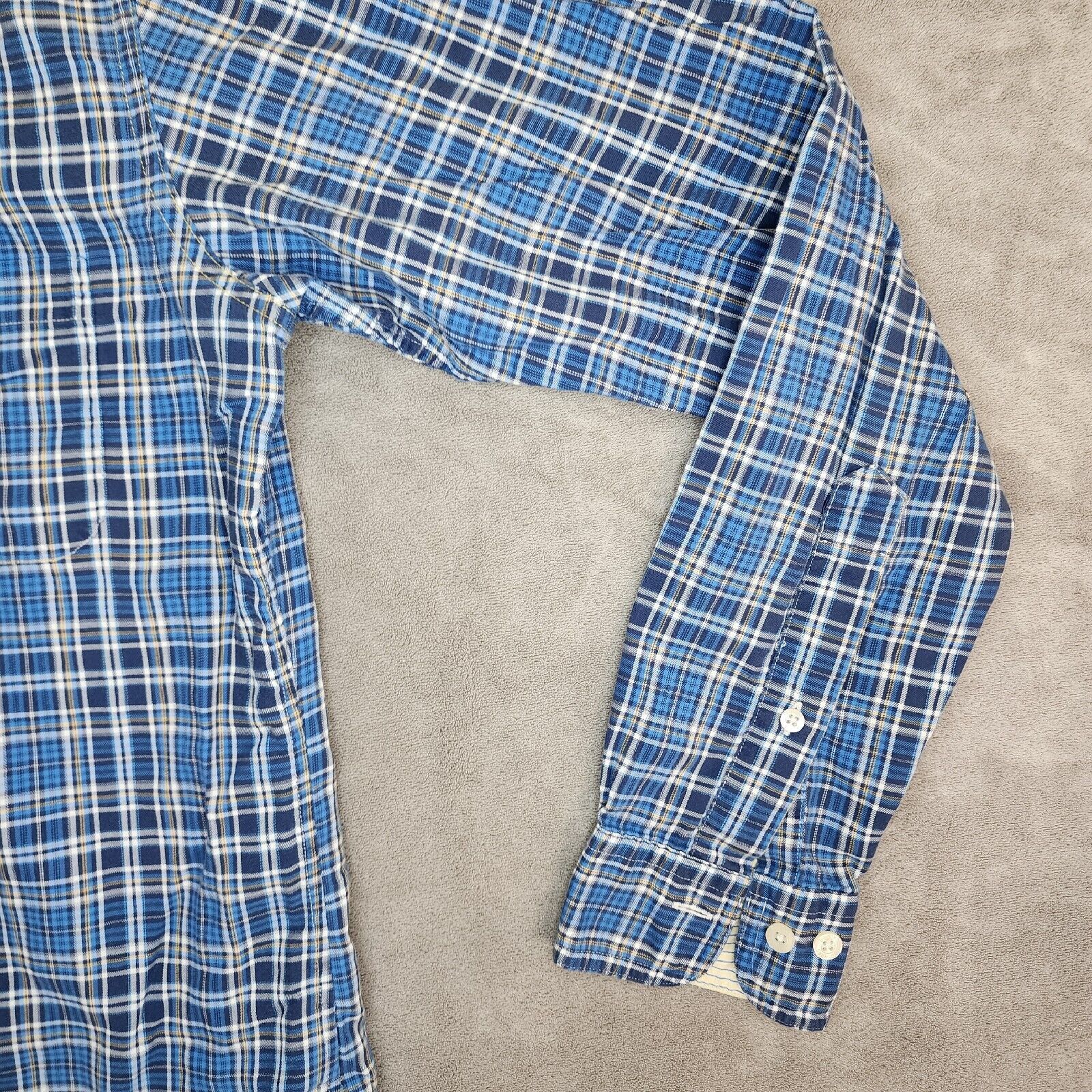 Brooks Brothers Brooks Brothers Medium Blue Plaid Long Sleeve Shirt Slim Size US M / EU 48-50 / 2 - 3 Thumbnail
