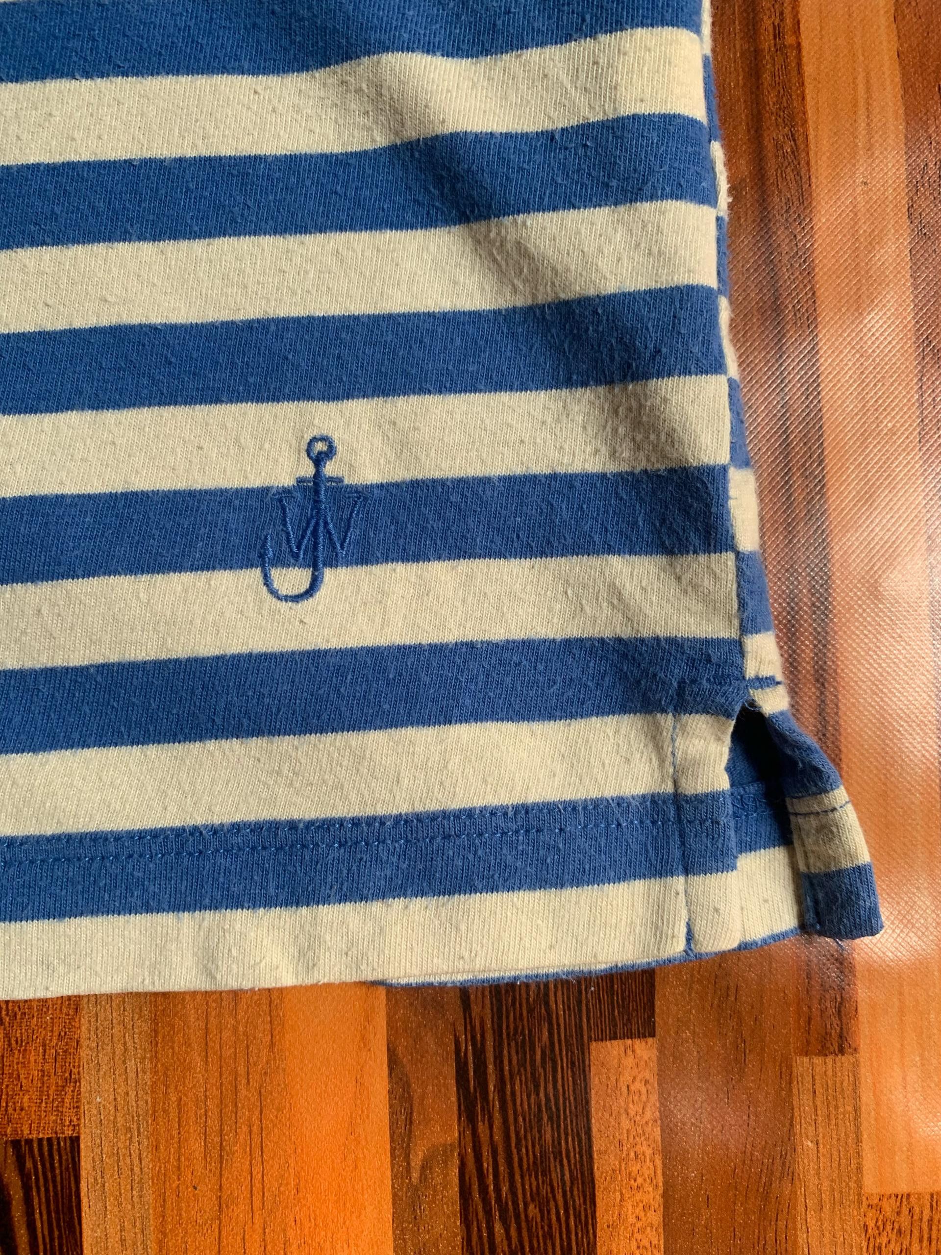 Vintage E3-13 J.W. Anderson x Uniqlo Split Striped T-shirt Size US M / EU 48-50 / 2 - 6 Thumbnail