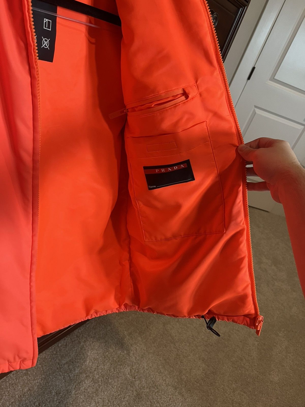 Prada Prada Linea Rossa AW18 Tech Logo Padded Jacket Size US S / EU 44-46 / 1 - 15 Thumbnail