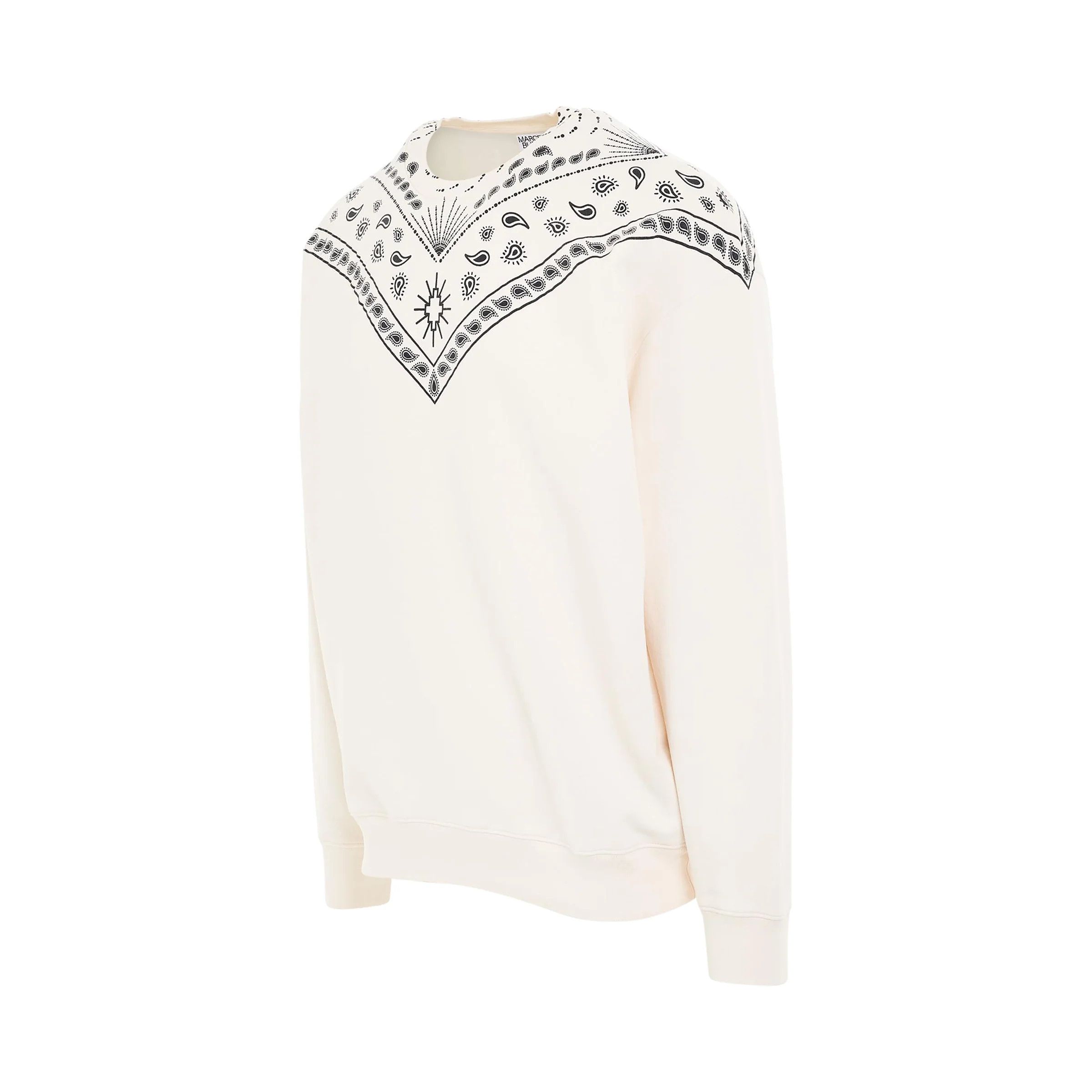 Marcelo Burlon o1mris0824 Comfort Crewneck in Ecru/Black Size US M / EU 48-50 / 2 - 2 Thumbnail
