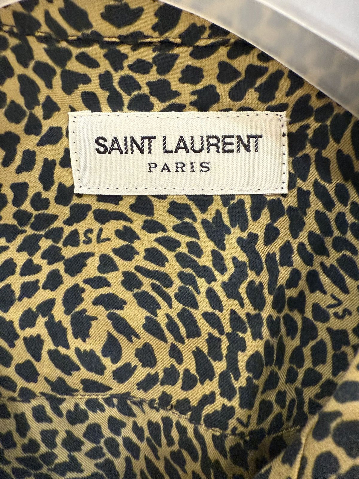 Saint Laurent Paris Leopard-print bowling shirt size L Size US M / EU 48-50 / 2 - 6 Thumbnail