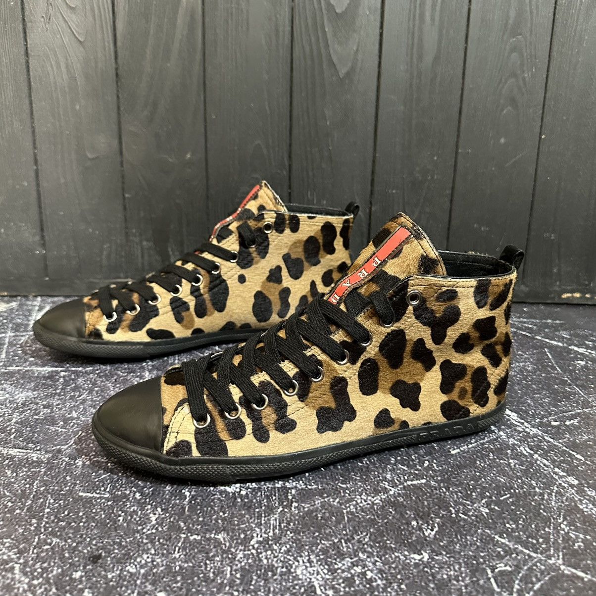 Prada PRADA Leopard Fur Women’s Sneakers size 38 8 US Size US 8 / IT 38 - 5 Thumbnail