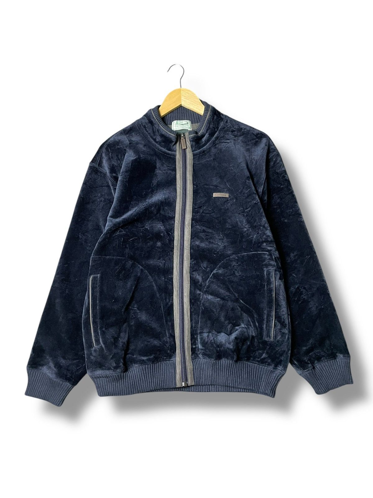 Japanese Brand × Vintage Vintage Crocodile Velvet Zipper Jacket (68) Size US S / EU 44-46 / 1 - 1 Thumbnail