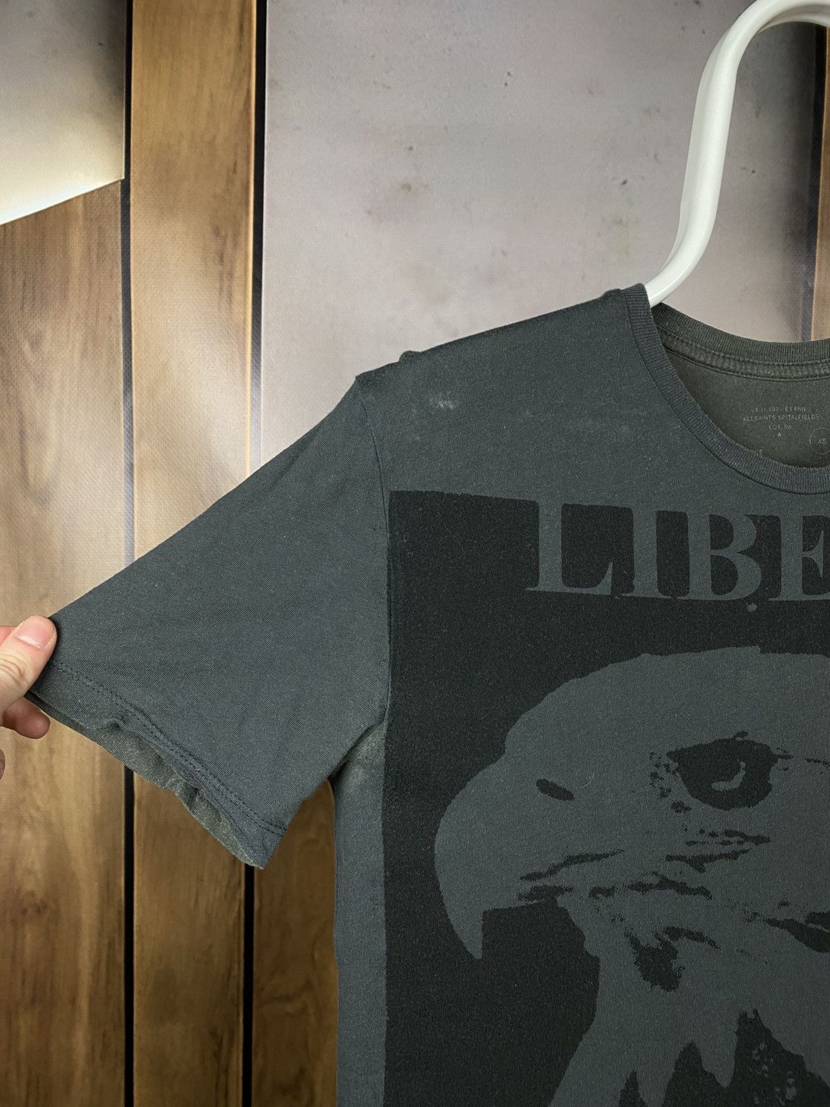 Allsaints 🦅Vintage 90s T-Shirt Allsaints Liberte Egalite Eagle Tee🦅 Size US XS / EU 42 / 0 - 3 Thumbnail