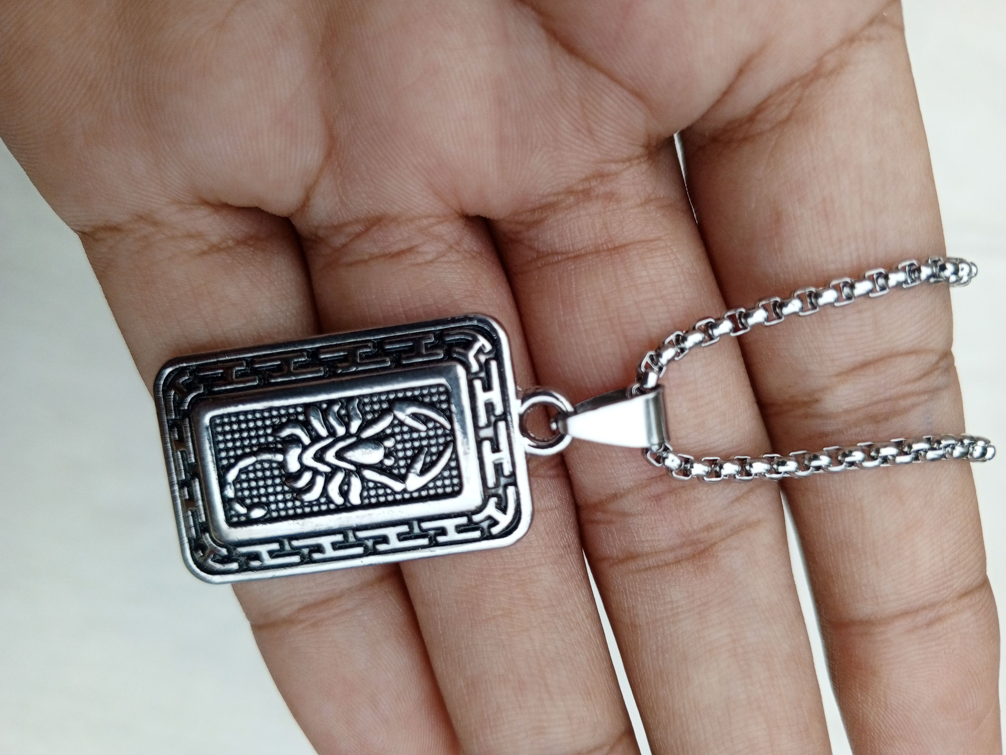 Other Rectangular Scorpion Pendant Necklace Size ONE SIZE - 1 Thumbnail