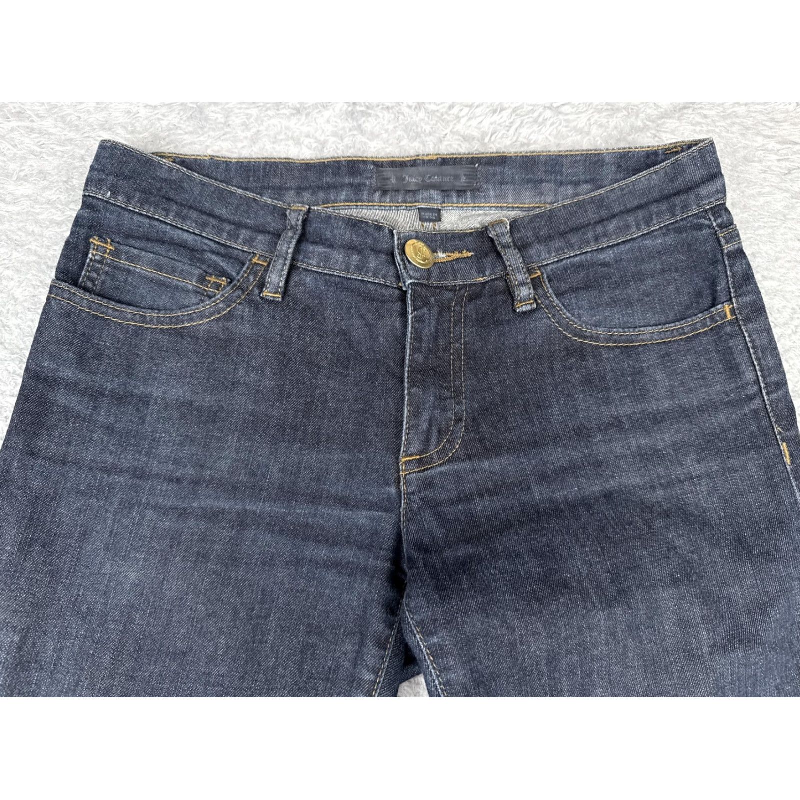Juicy Couture Juicy Couture Jeans Womens 27 Dark Wash Skinny Mid Rise Denim Casual Classic Size 27" / US 4 / IT 40 - 4 Thumbnail