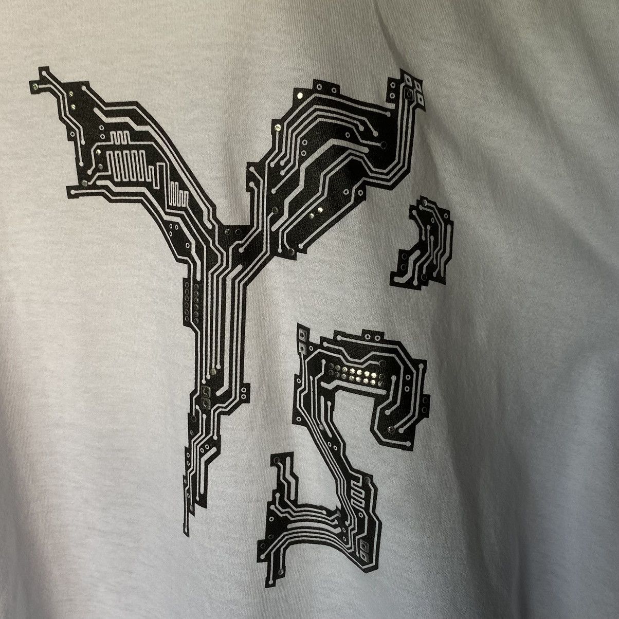 Yohji Yamamoto Y’s Cyber Logo Oversize Blouse Size M / US 6-8 / IT 42-44 - 5 Thumbnail