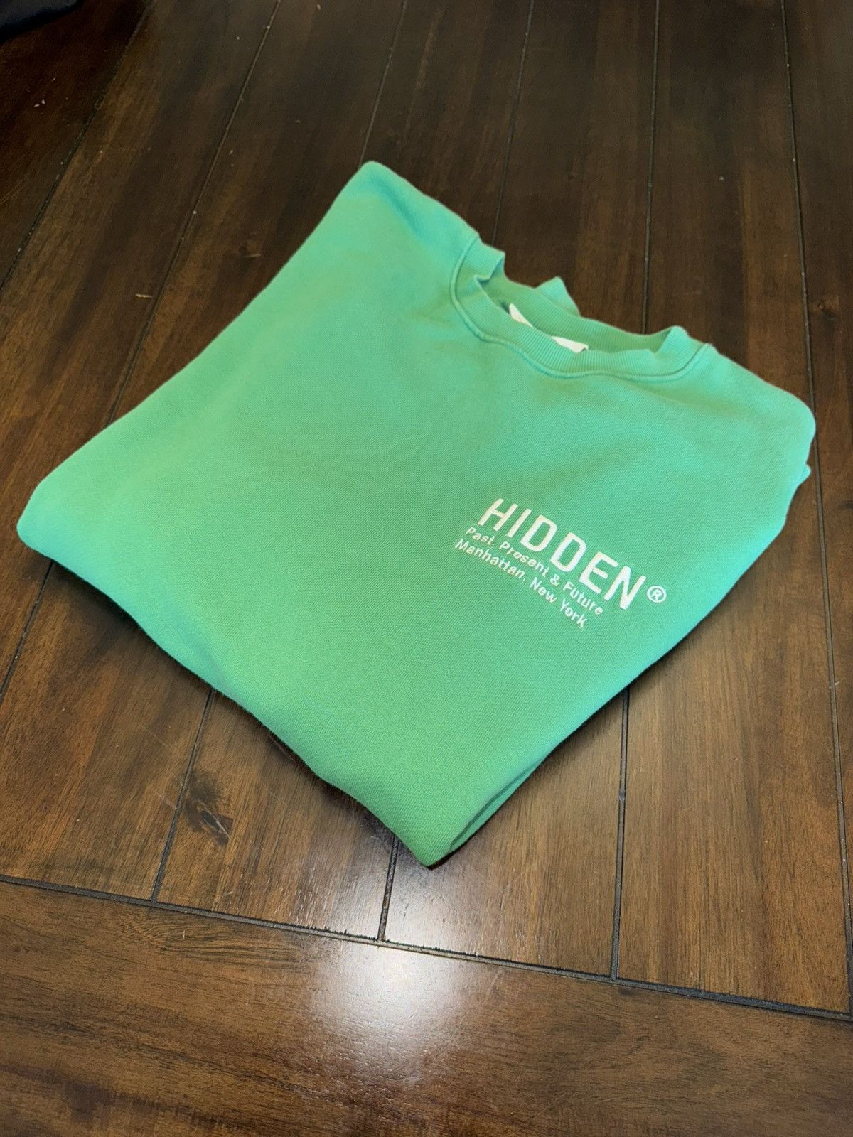 HIDDEN × Lil Yachty HIDDEN NY Logo Crewneck Green- SS21-size