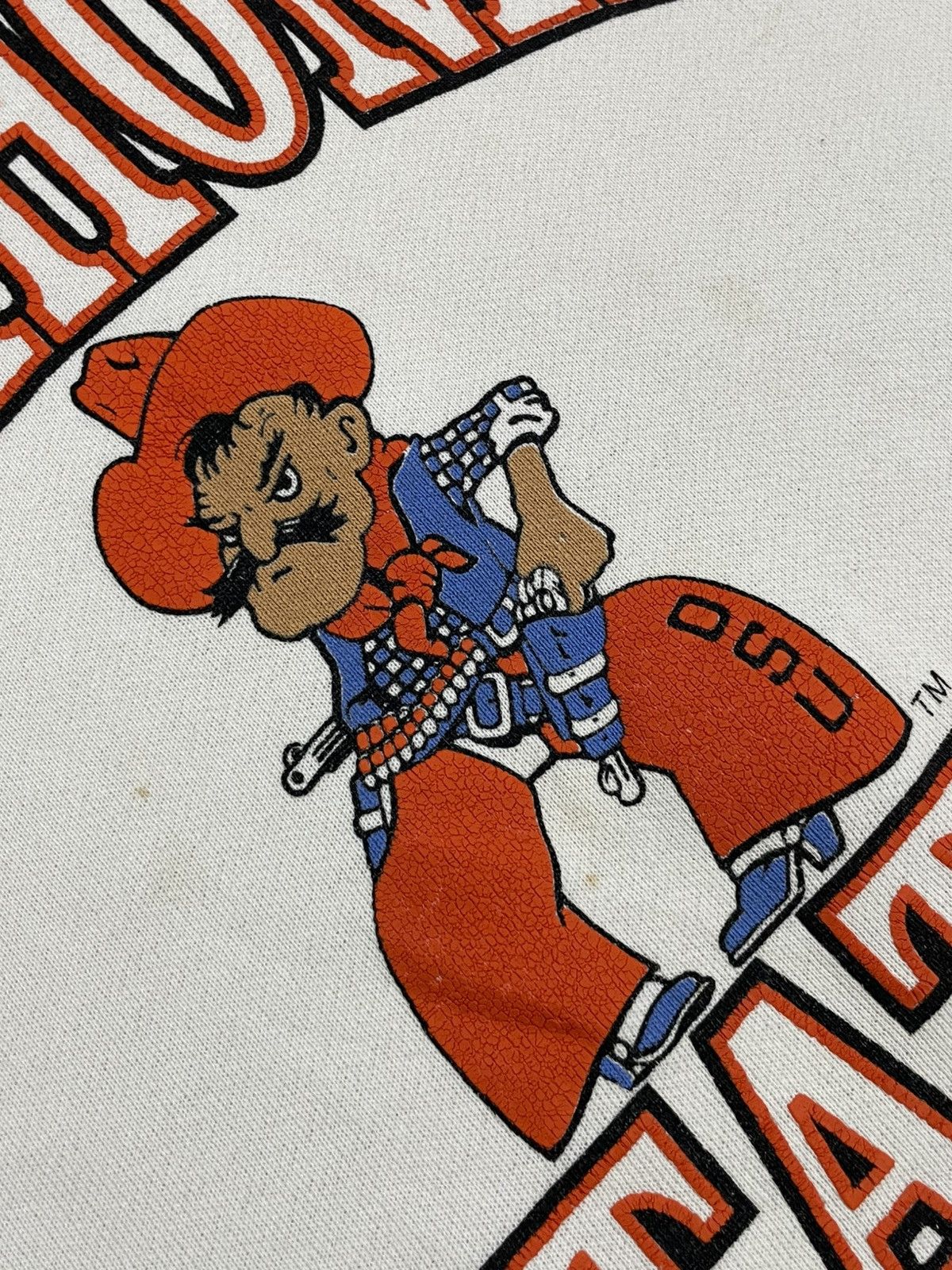 Vintage Vintage 90s Discus Athletic by Tultex Oklahoma Cowboys Size US M / EU 48-50 / 2 - 14 Thumbnail