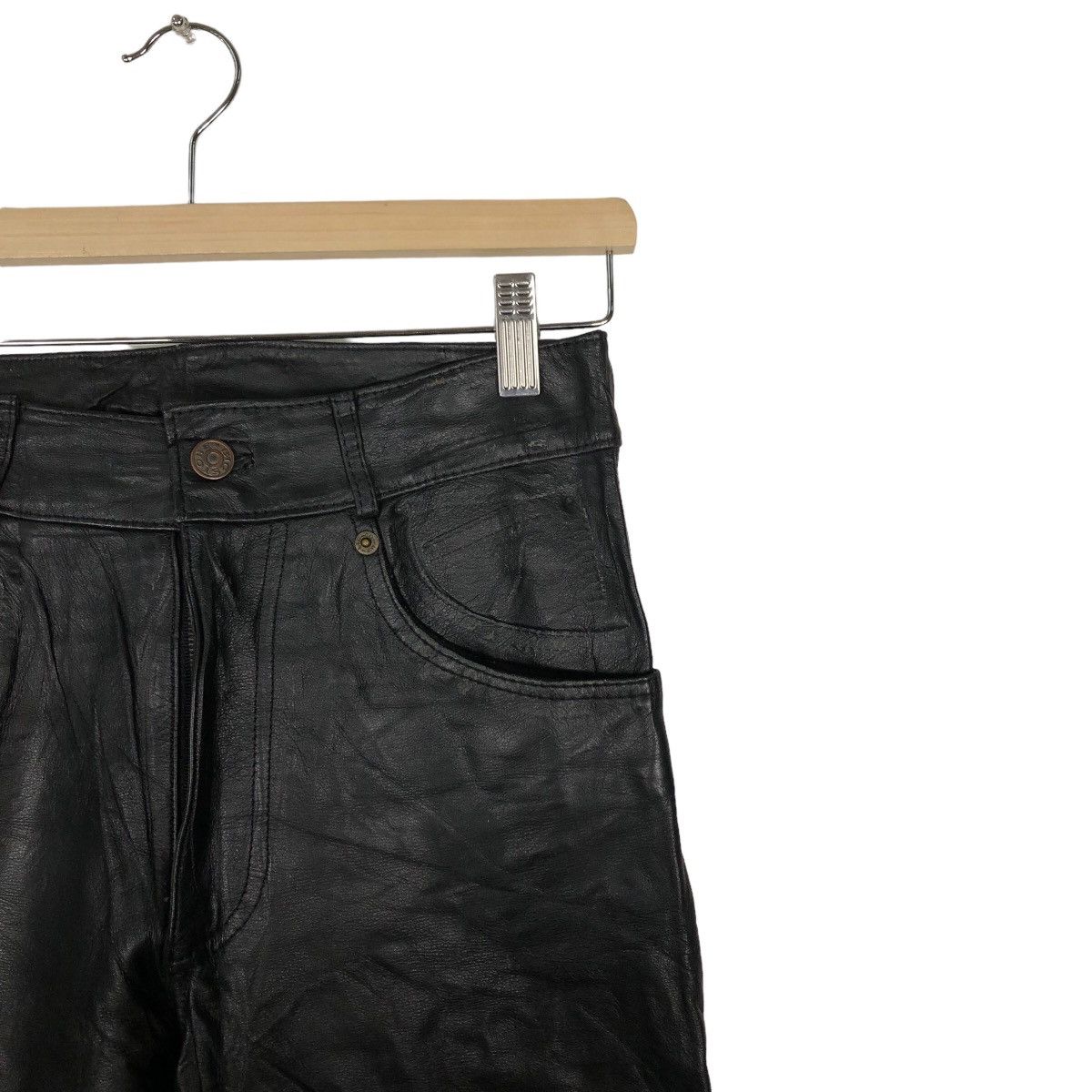 Genuine Leather 🔥Vintage Rare Genuine Leather Pants Big Stone Usa Size US 28 / EU 44 - 5 Thumbnail