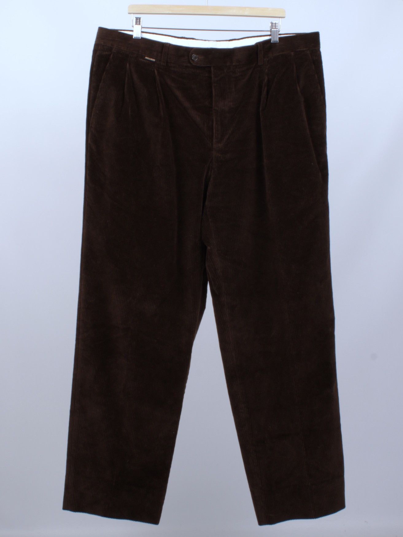 Designer × Paul & Shark × Vintage PAUL & SHARK Velvet Vintage Brown Pants Trousers Elasticized Size US 44 / EU 60 - 2 Thumbnail