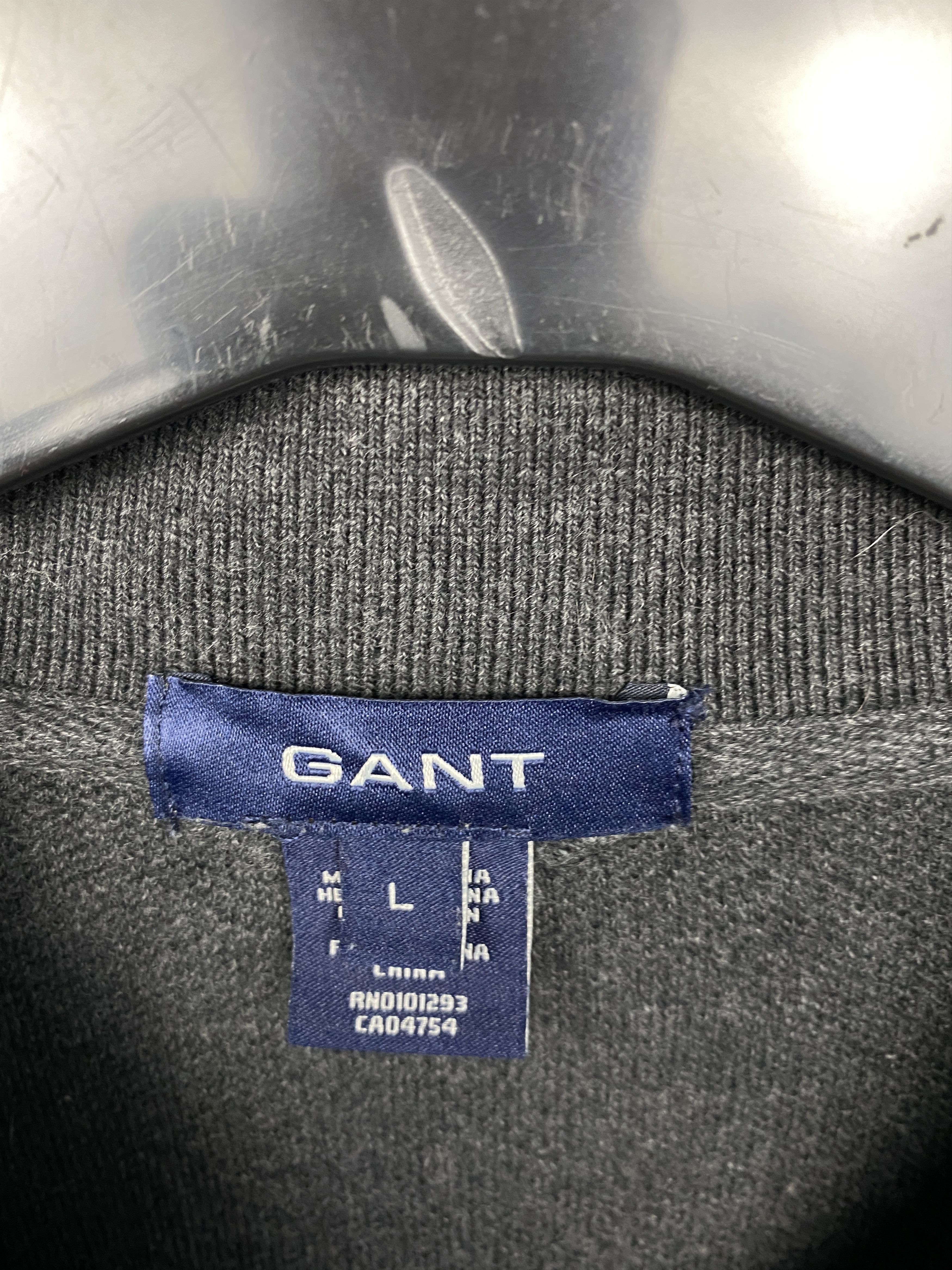 Gant × Vintage Gant Vintage Mens Full Zip Cotton Sweater Size US L / EU 52-54 / 3 - 4 Thumbnail
