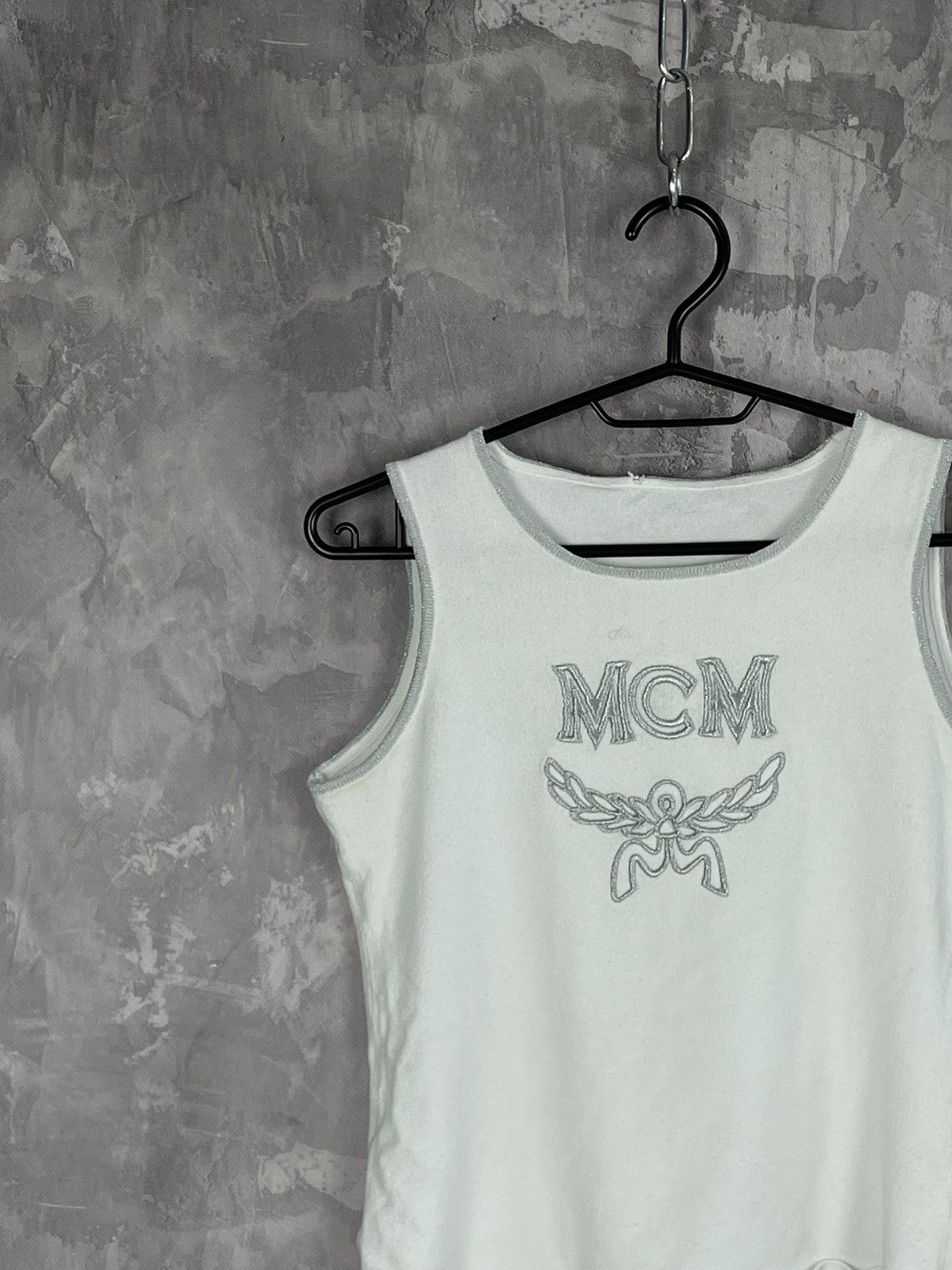 MCM Vintage MCM Glamour Big Logo “MCM” Tank Top Size S / US 4 / IT 40 - 3 Thumbnail