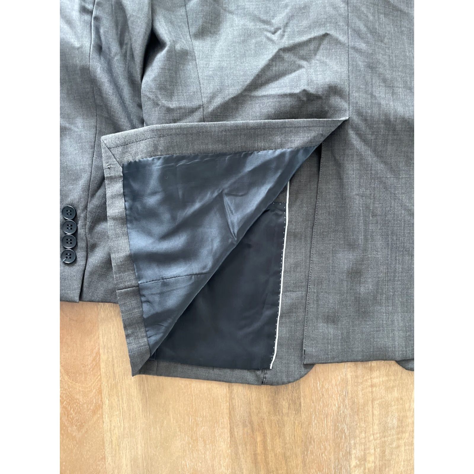 Theory Theory Blazer Mens 40R Slim Wool Gray Sport Coat Jacket Size 40R - 7 Thumbnail