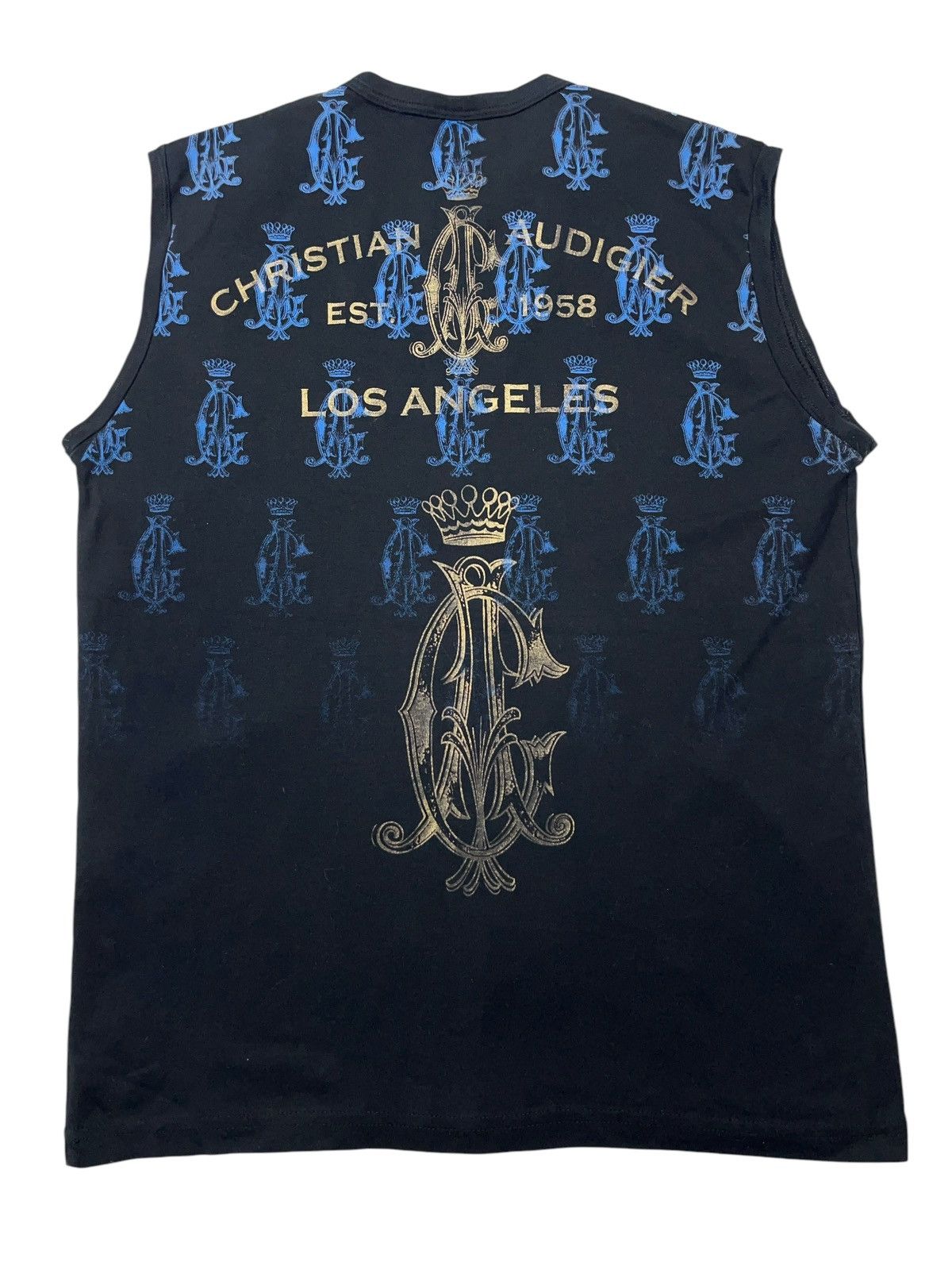 Christian Audigier Vintage y2k Christian Audigier Grenade Studded Tank Top Tee Size US L / EU 52-54 / 3 - 2 Thumbnail