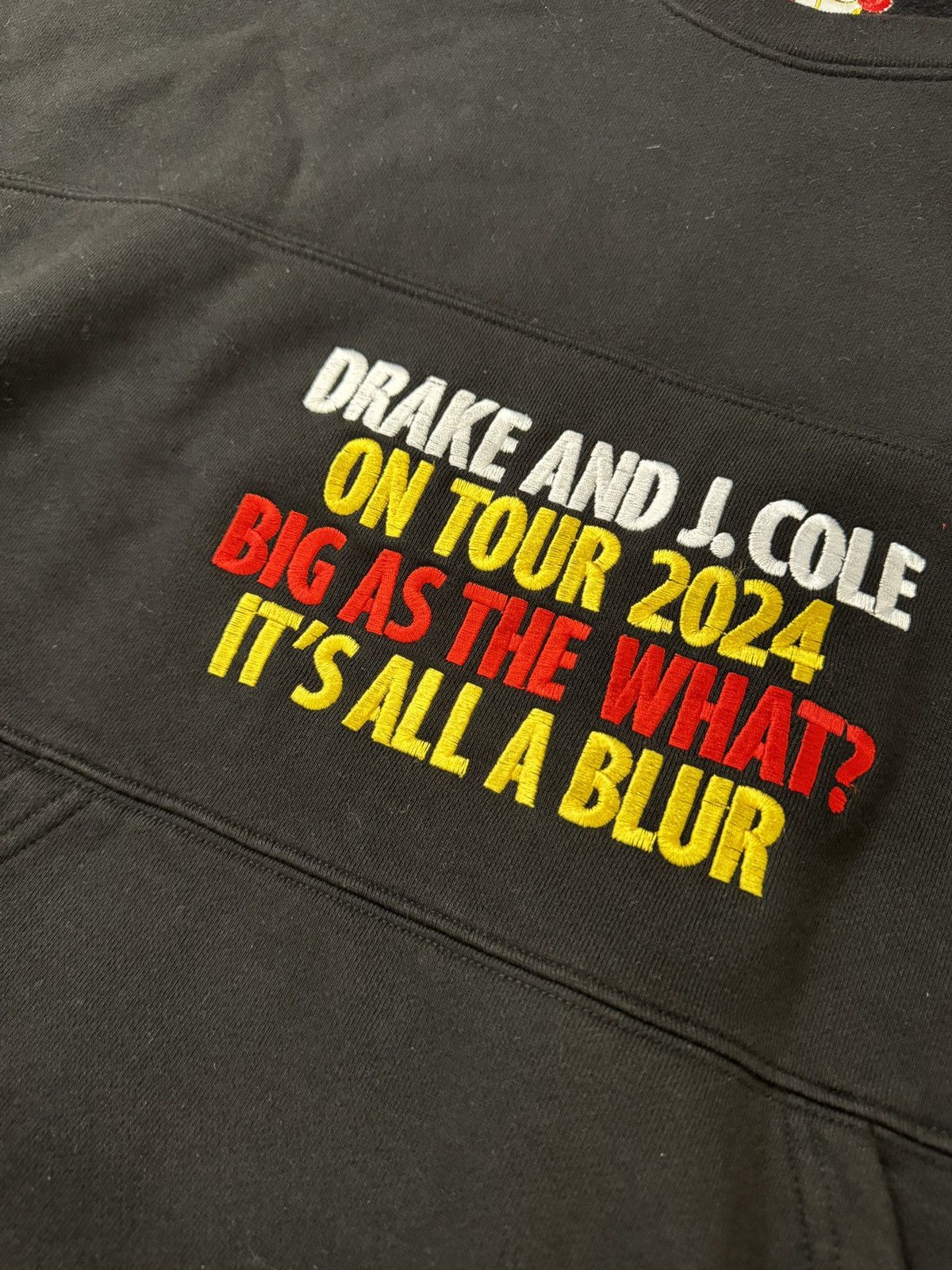 image of Octobers Very Own Drake And J.cole Tour Merchandise 2024 in Black, Men's (Size Large)