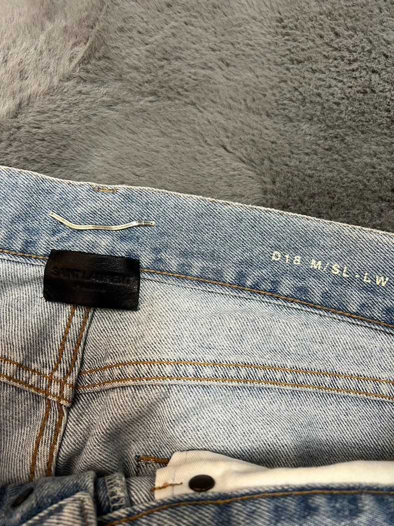 Saint Laurent Paris Saint Laurent Paris 18 Fall/Winter Patch Nubuck Light Blue Size US 32 / EU 48 - 3 Thumbnail