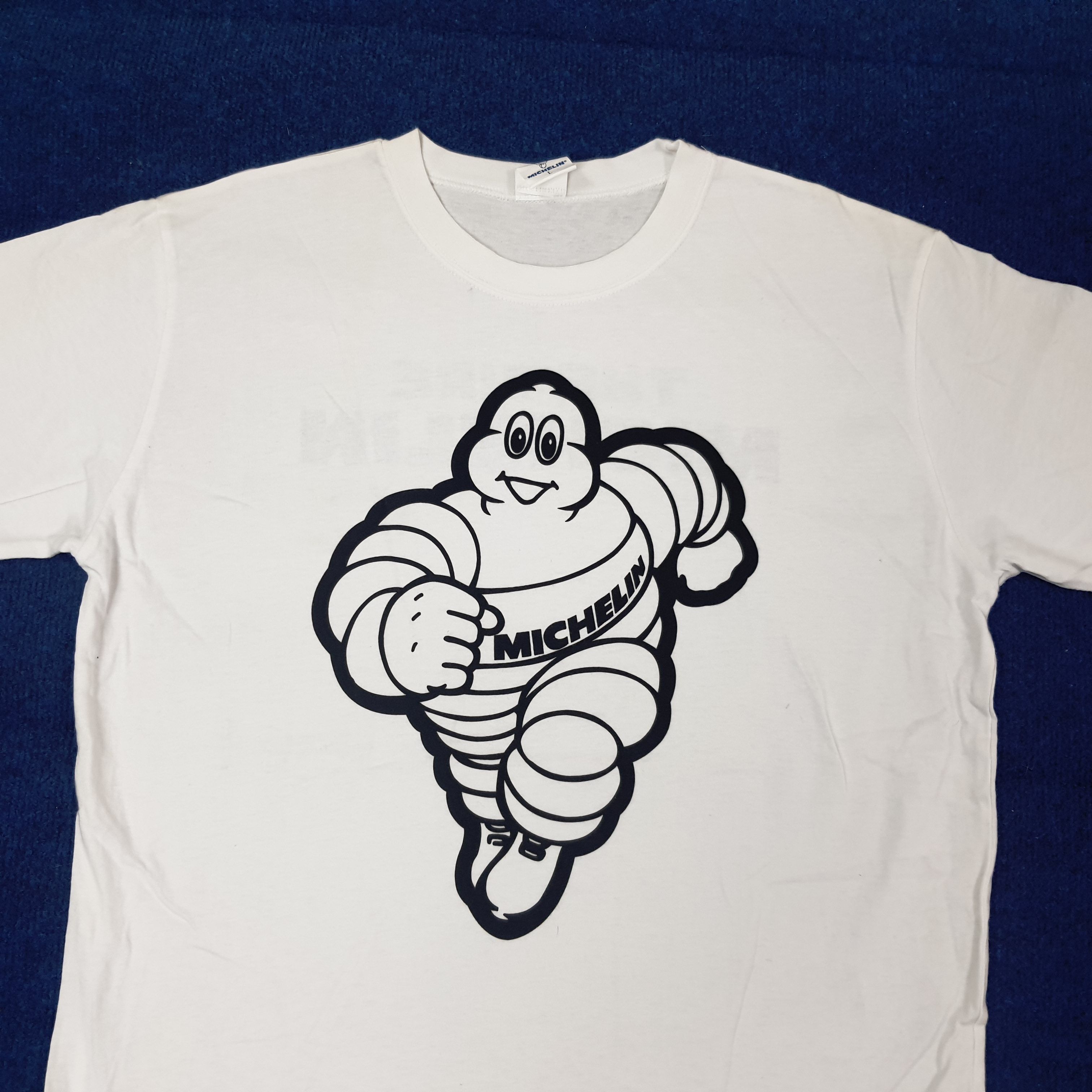 Vintage Vintage The Tire Michelin Motorsports Tshirt C259N6 Size US L / EU 52-54 / 3 - 2 Thumbnail