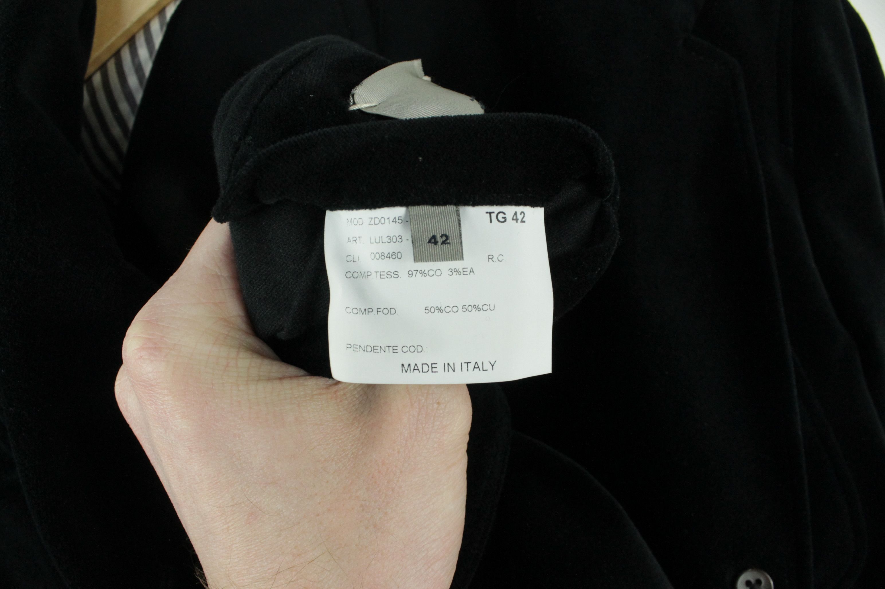 Boglioli Boglioli Women's Black Velvet Sport Coat Blazer Jacket Size M / US 6-8 / IT 42-44 - 11 Thumbnail
