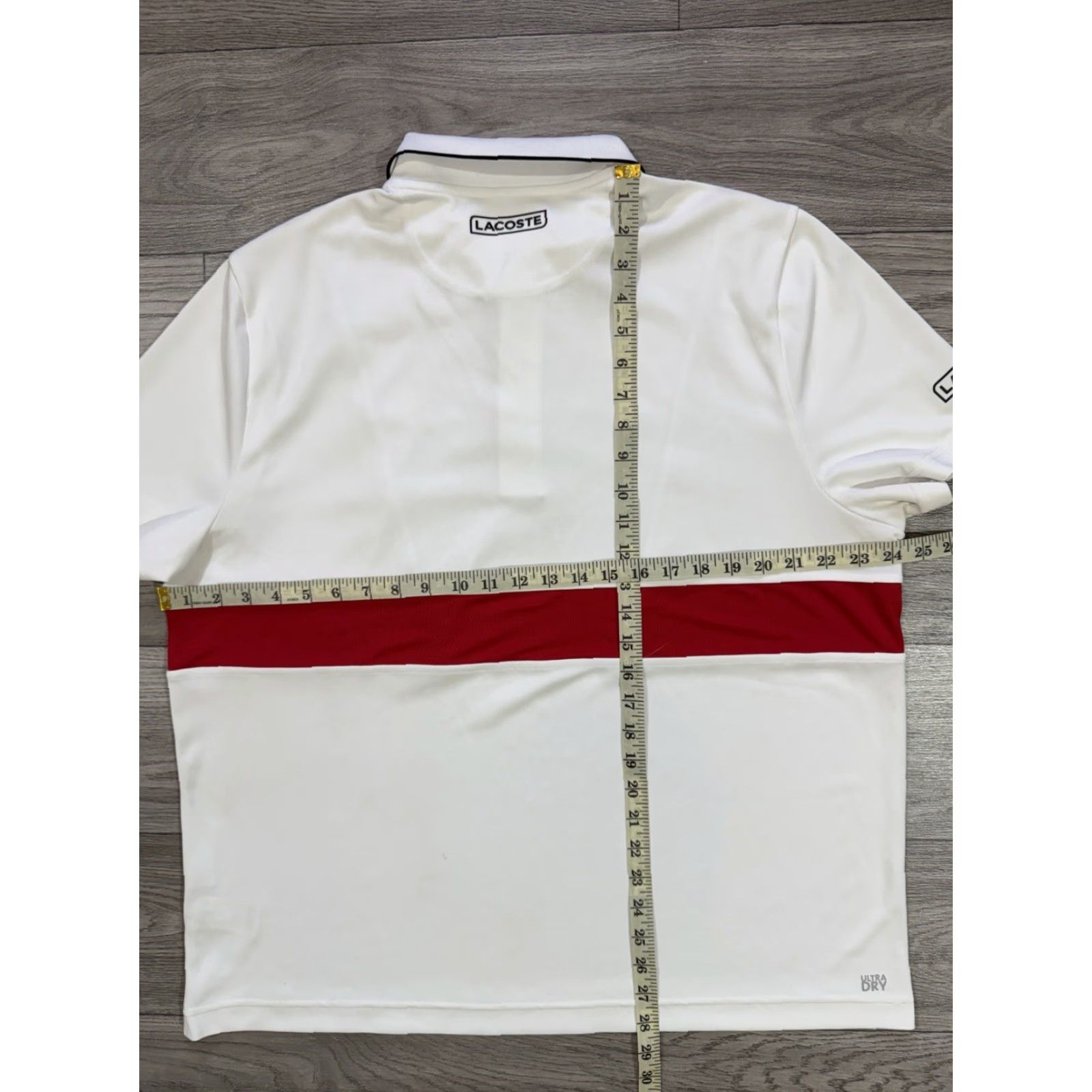 Lacoste Lacoste Sport Polo Shirt Short Sleeve White 2XL XXL Novak Djokovic Mens Polo Shirt Tennis Sports Shirt Size US XXL / EU 58 / 5 - 3 Thumbnail