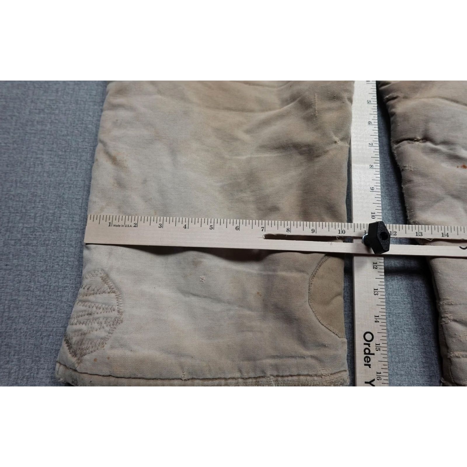 Carhartt VINTAGE Carhartt Bib Overalls Mens 42x29 Tan Duck Canvas Quilt Lined Workwear Insulated Size US 42 / EU 58 - 7 Thumbnail