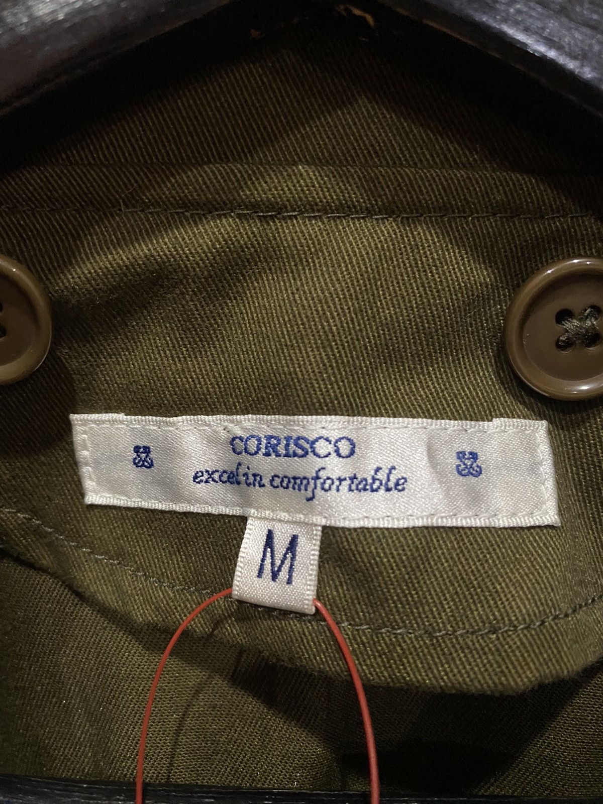 Japanese Brand Corisco Olive Green Military-Style Utility Jacket Workwear Size US S / EU 44-46 / 1 - 7 Thumbnail