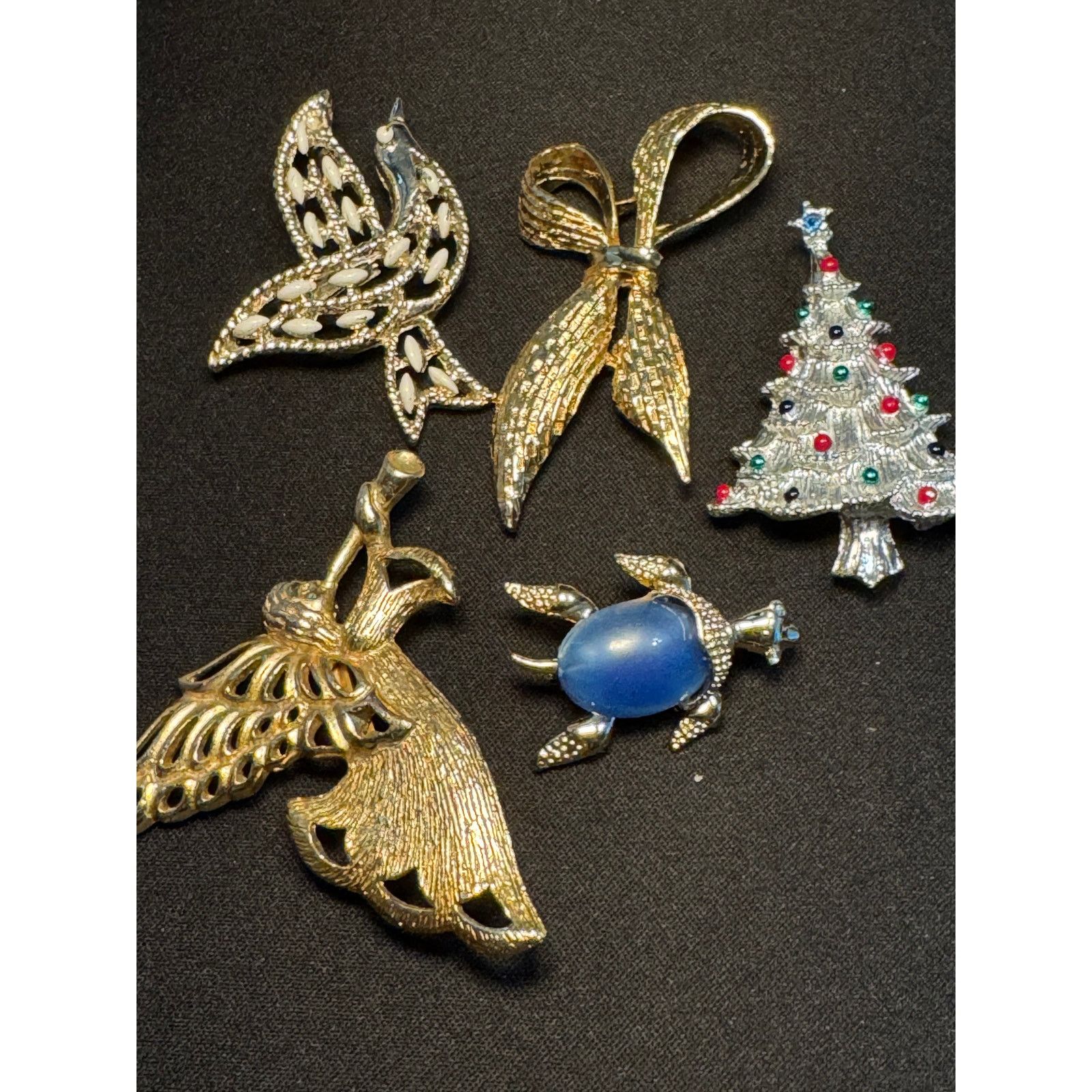 Other Lot of 7 Vintage Gerry's Brooches. Christmas Theme Size ONE SIZE - 5 Thumbnail