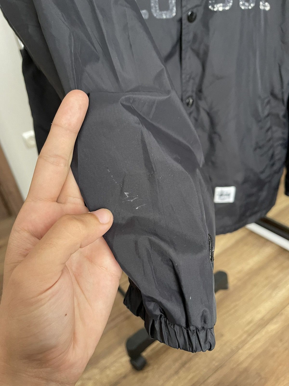 Stussy World Tribe Coach Jacket Vintage Distressed