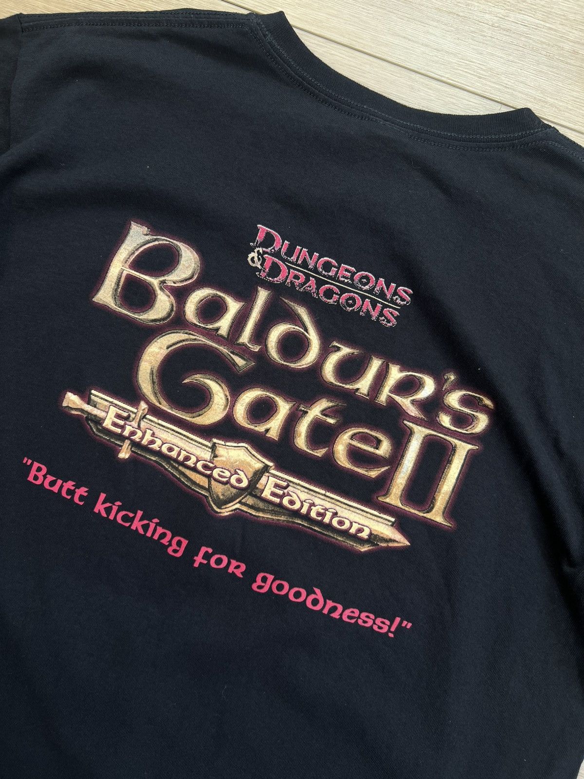 Vintage Baldurs Gate 2 Dungeons and Dragons Promo T shirt Size US L / EU 52-54 / 3 - 4 Thumbnail