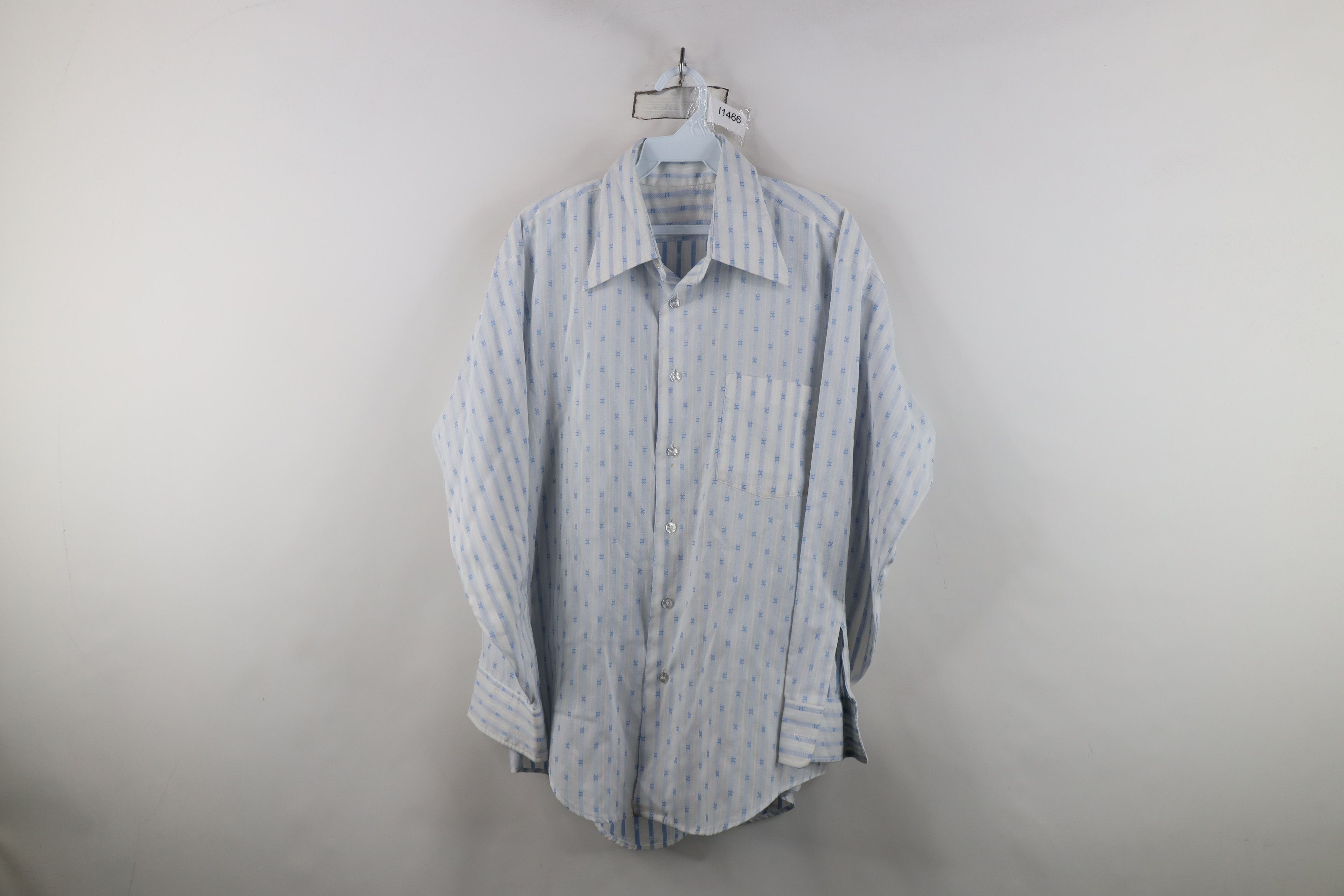 Vintage Vintage 70s Streetwear Disco Collared Button Shirt USA Size US XL / EU 56 / 4 - 1 Thumbnail