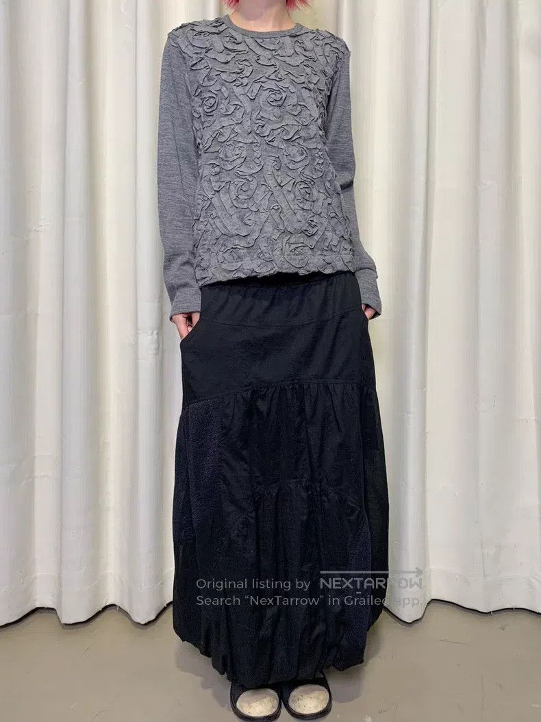 Comme des Garcons Comme Des Garcons one-size-fits-all Vintage 3D Rose Knit Sw Size M / US 6-8 / IT 42-44 - 2 Thumbnail