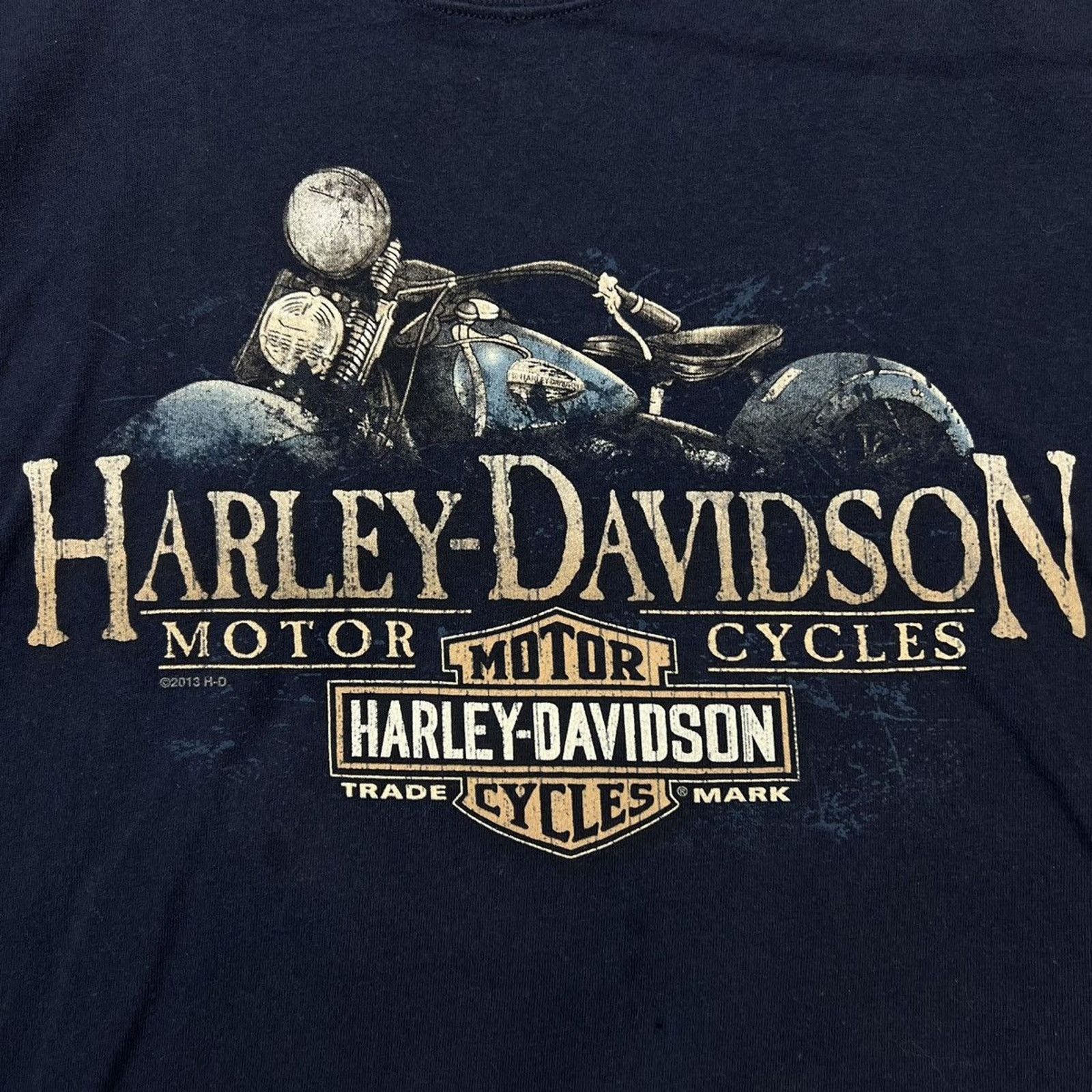 Harley Davidson × Vintage VTG 2013 Harley Davidson T Shirt 4XL Double Sided Biker Tee Size US XXL / EU 58 / 5 - 2 Thumbnail