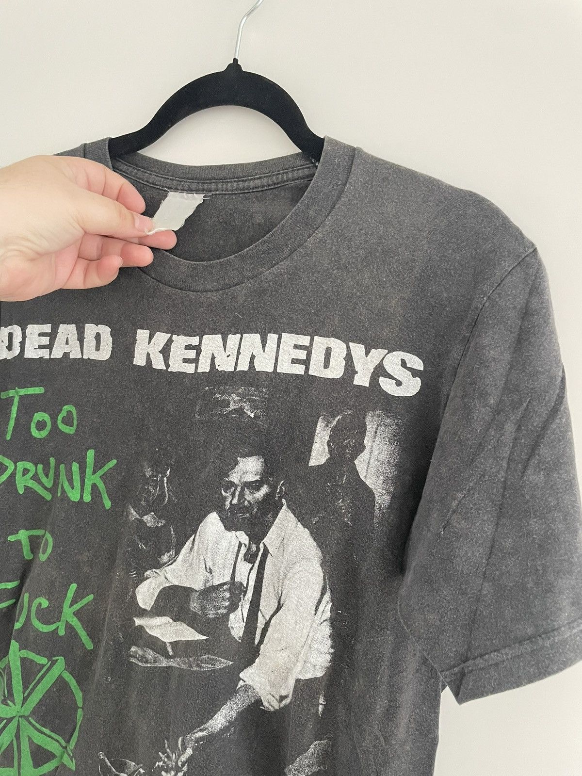 Dead Kennedys Vintage 1980's Dead Kennedys Too drunk to fuck vintage shirt Size US XL / EU 56 / 4 - 2 Thumbnail
