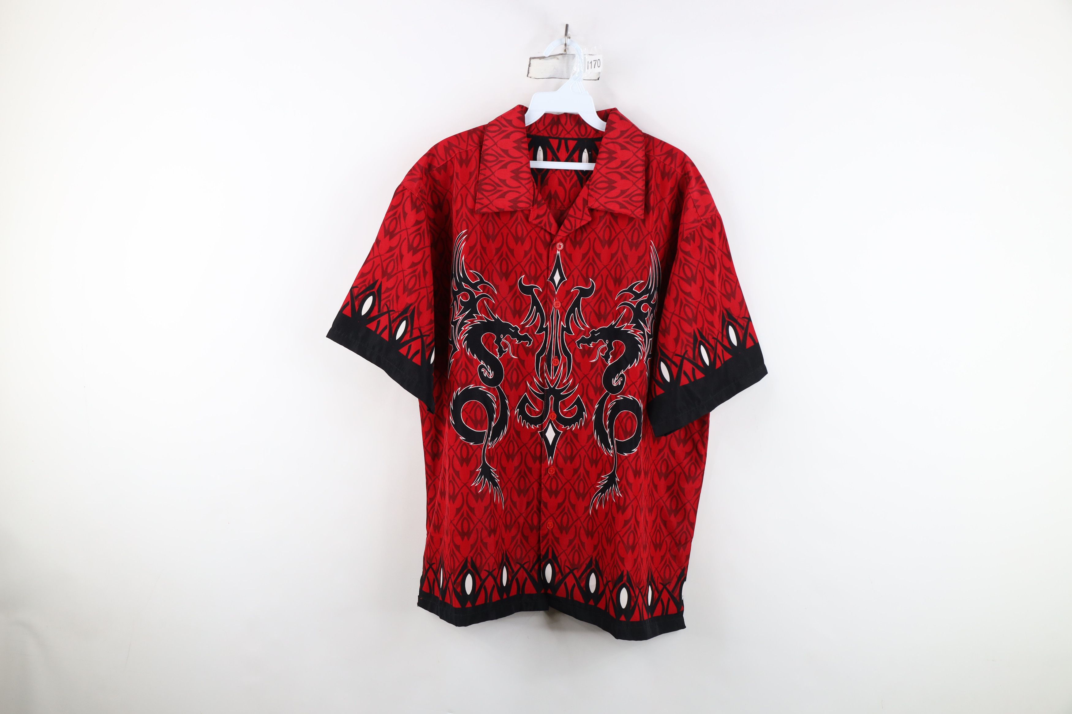 Vintage Vintage 90s Y2K Streetwear Casino Bowling Button Shirt Size US L / EU 52-54 / 3 - 1 Thumbnail