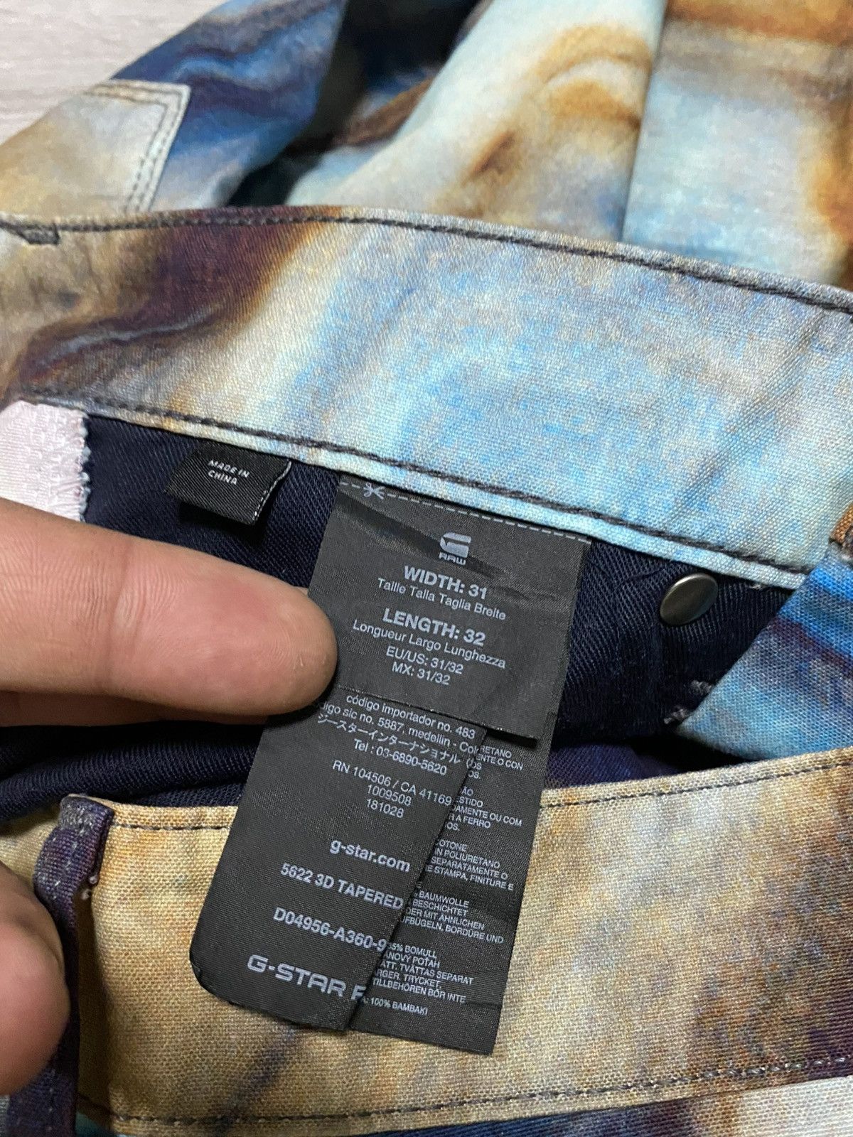 G-Star × Pharrell G-Star Pharrell Williams Jupiter Camouflage Print Biker Pant Size US 31 - 5 Thumbnail