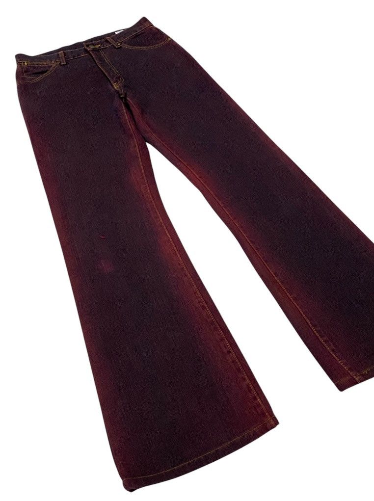 Hysteric Glamour × Japanese Brand × Wrangler 💃Wrangler Classic Red Smoke Flare Jeans Size 29" - 19 Thumbnail