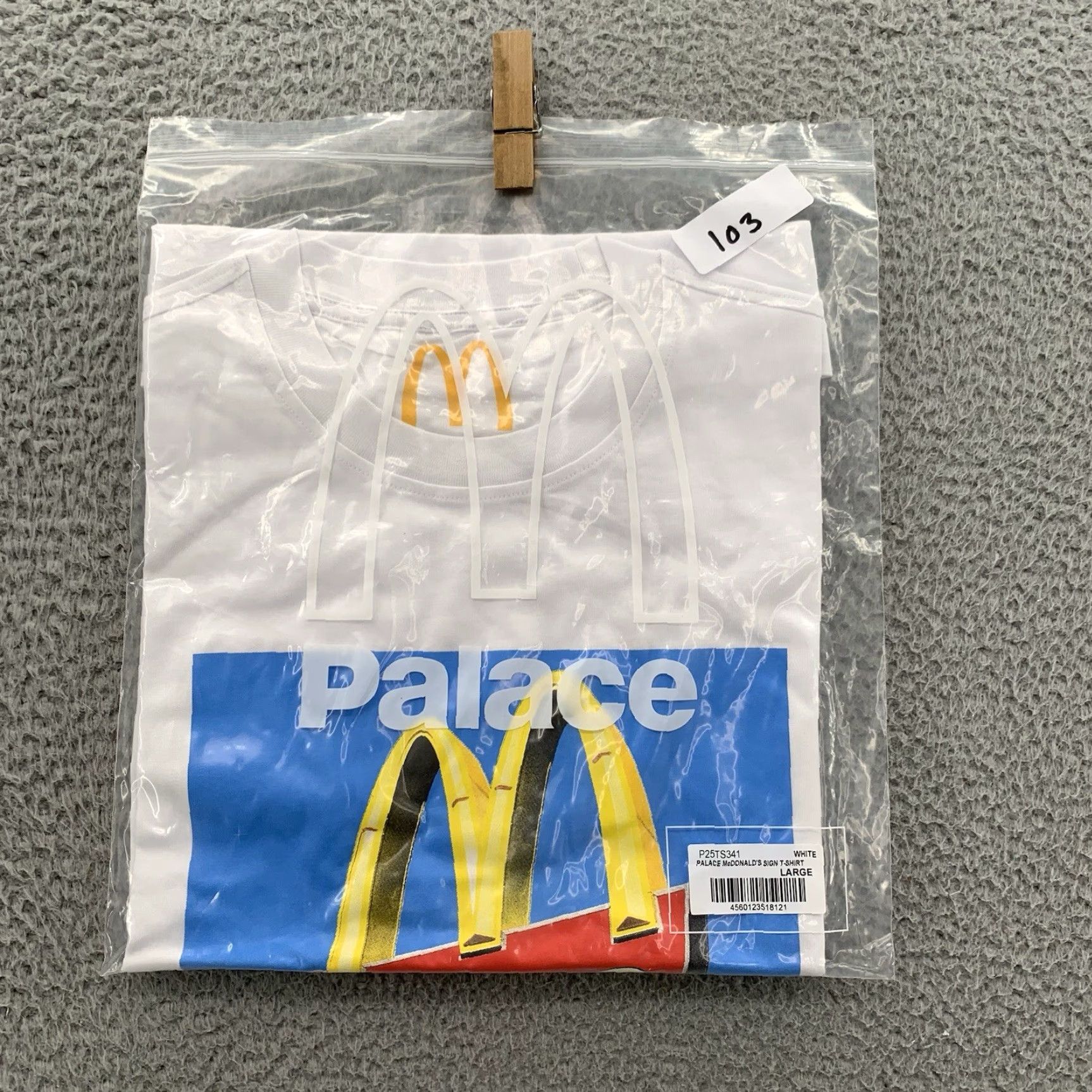Palace Palace x McDonald's Sign T-shirt Mens White Large Skateboard Streetwear Outdoors Size US L / EU 52-54 / 3 - 2 Thumbnail