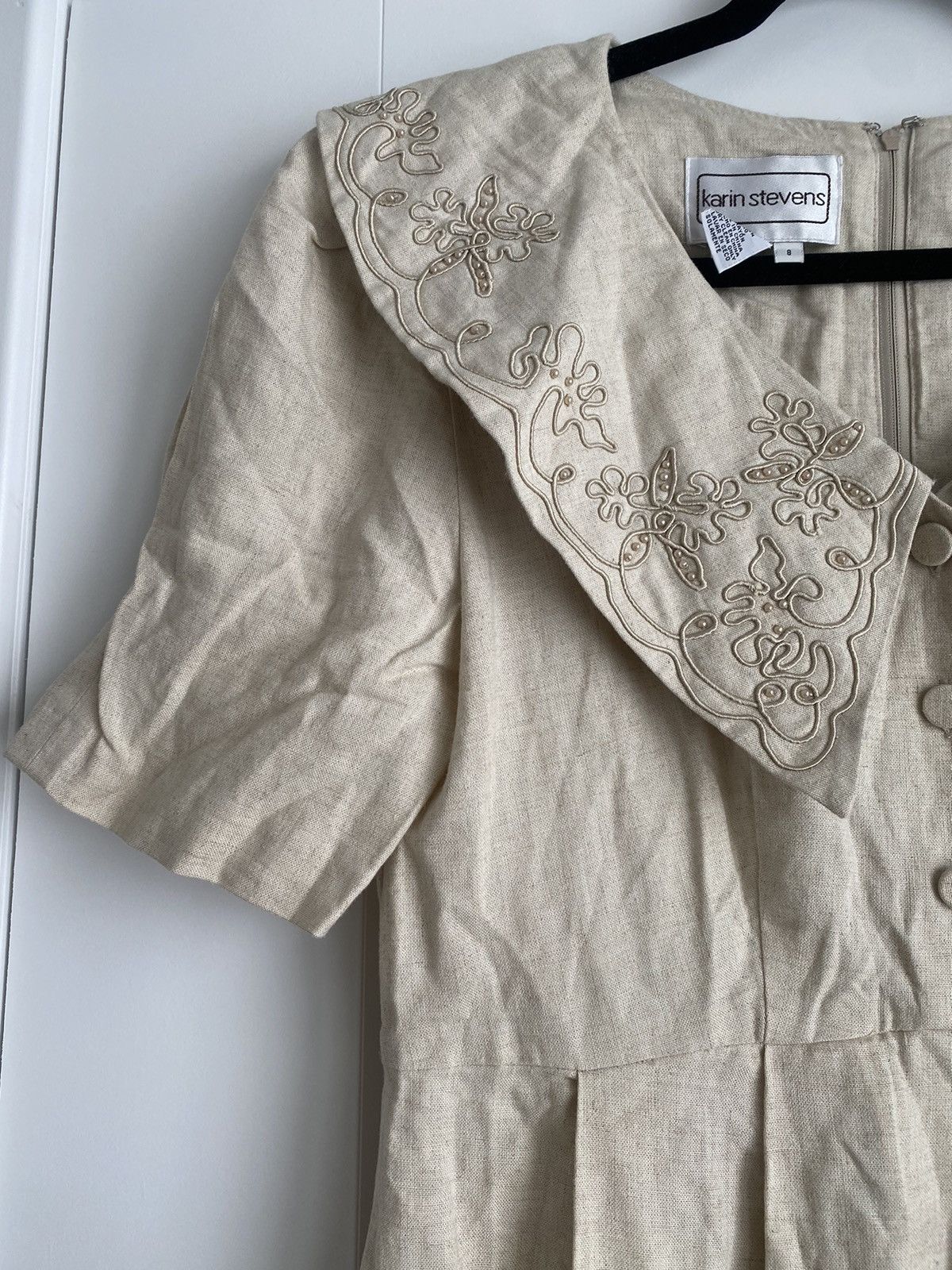 Other NWT Karin Stevens Women’s Dress Beige Dress Size 8 Size M / US 6-8 / IT 42-44 - 5 Thumbnail