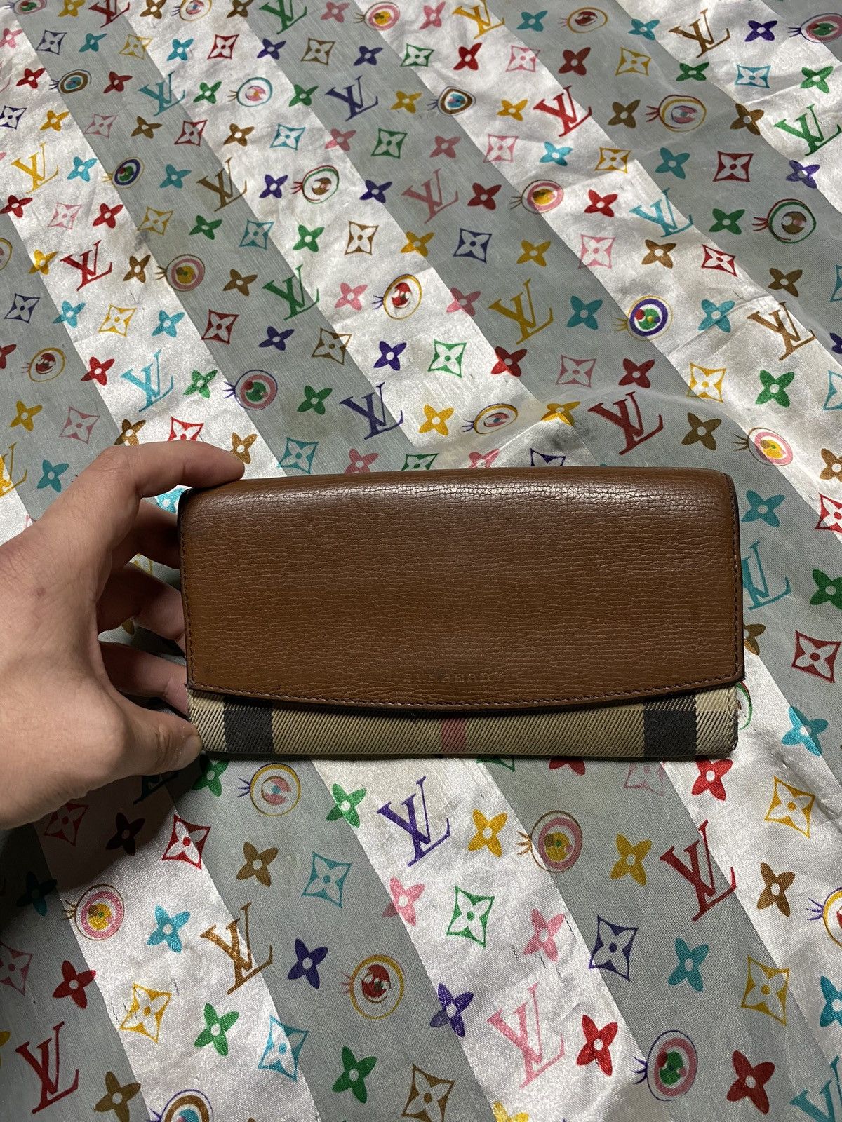 Burberry Burberry Beige plaid Long Wallet Preowned Size ONE SIZE - 6 Thumbnail