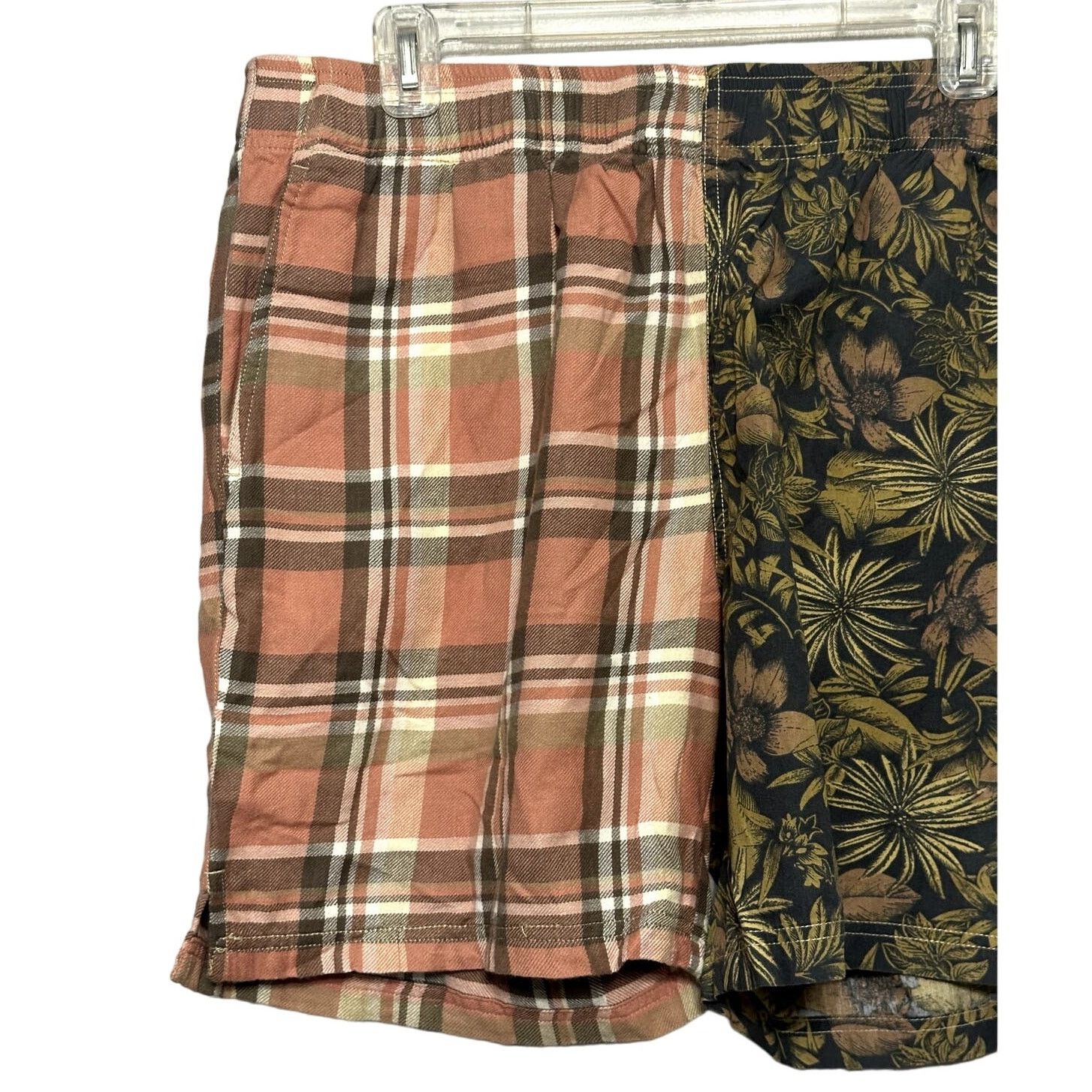 BP. BP. Shorts Plaid Floral Drawstring Multicolor Men's L NWT Size US 35 - 3 Thumbnail