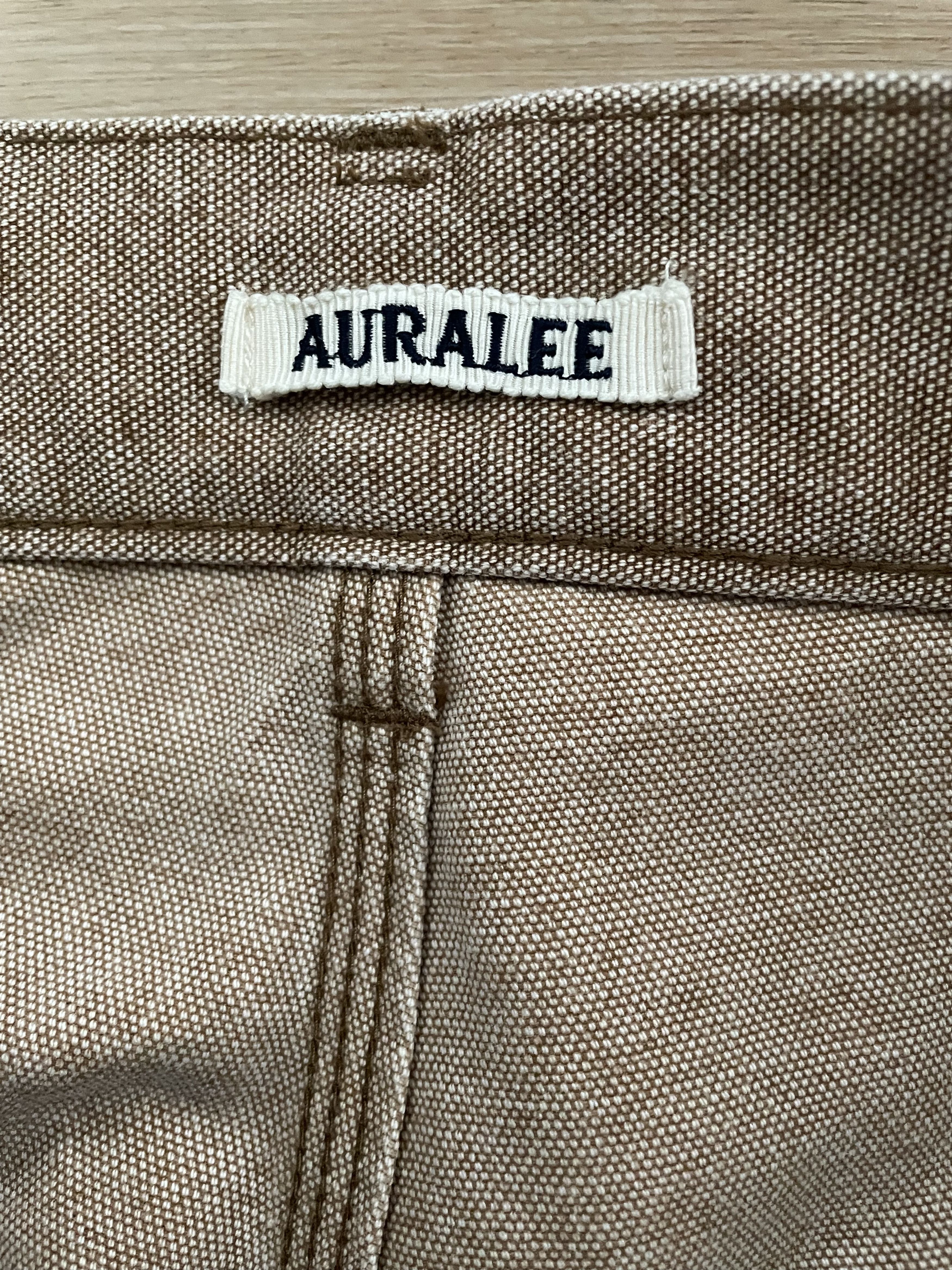 Auralee Washed Canvas Belted Pants Size US 35 - 2 Thumbnail