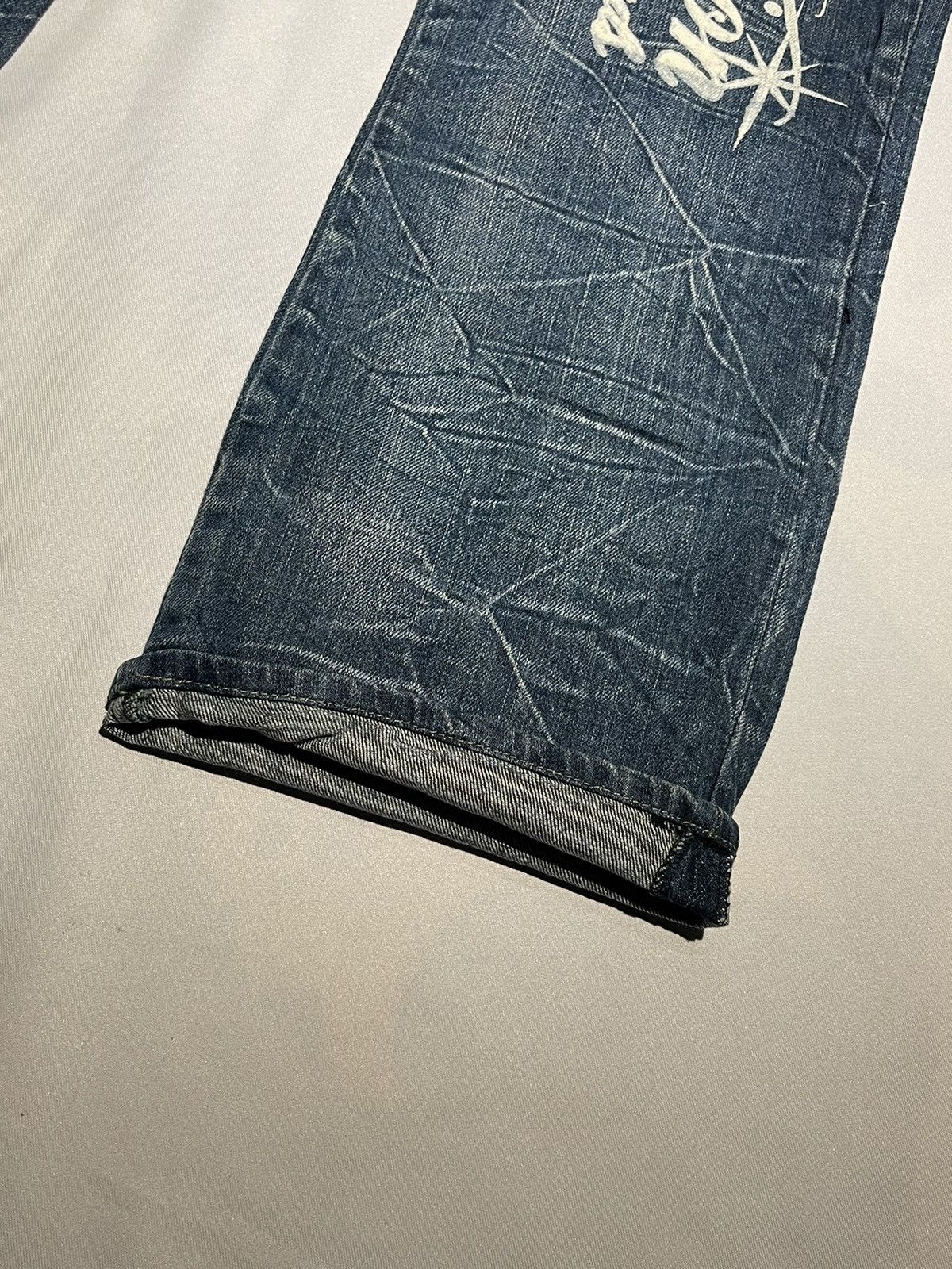 Japanese Brand × Vintage Japanese Brand Wild Life Distressed Denim Pant Size US 32 / EU 48 - 8 Thumbnail