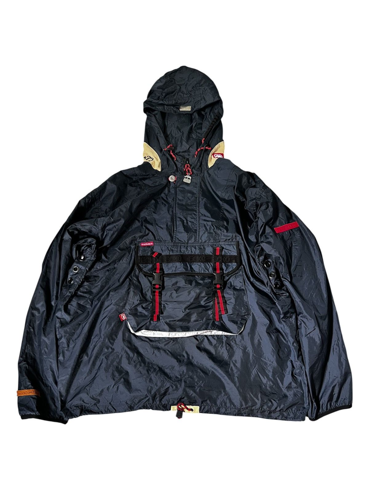 Ecko Unltd. Fire Y2K Ecko Pullover Windbreaker Anorak Steep Tech Style Size US XL / EU 56 / 4 - 4 Thumbnail