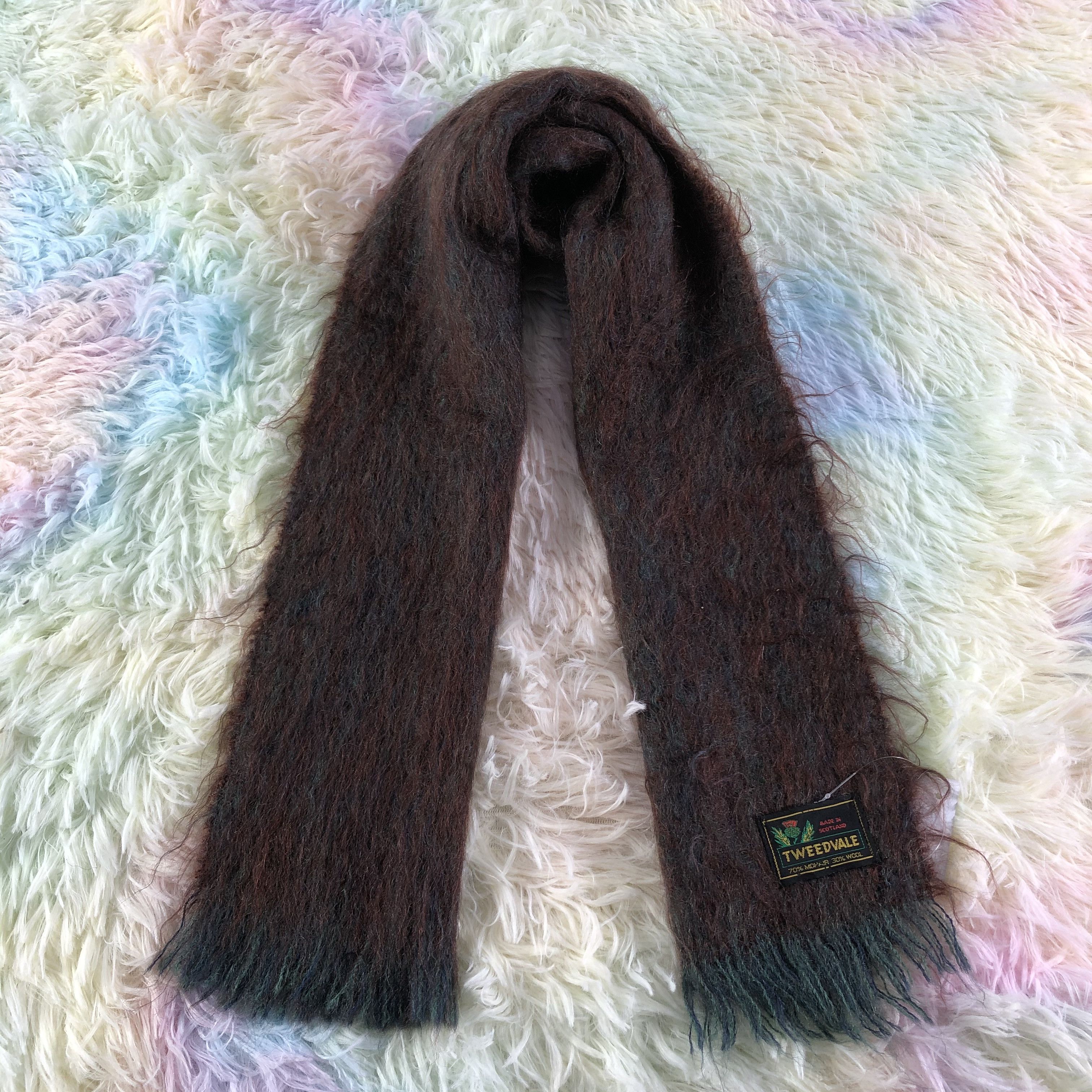 Vintage Mohair Scarf / Muffler / Neckwear - KM266 Size ONE SIZE - 1 Thumbnail