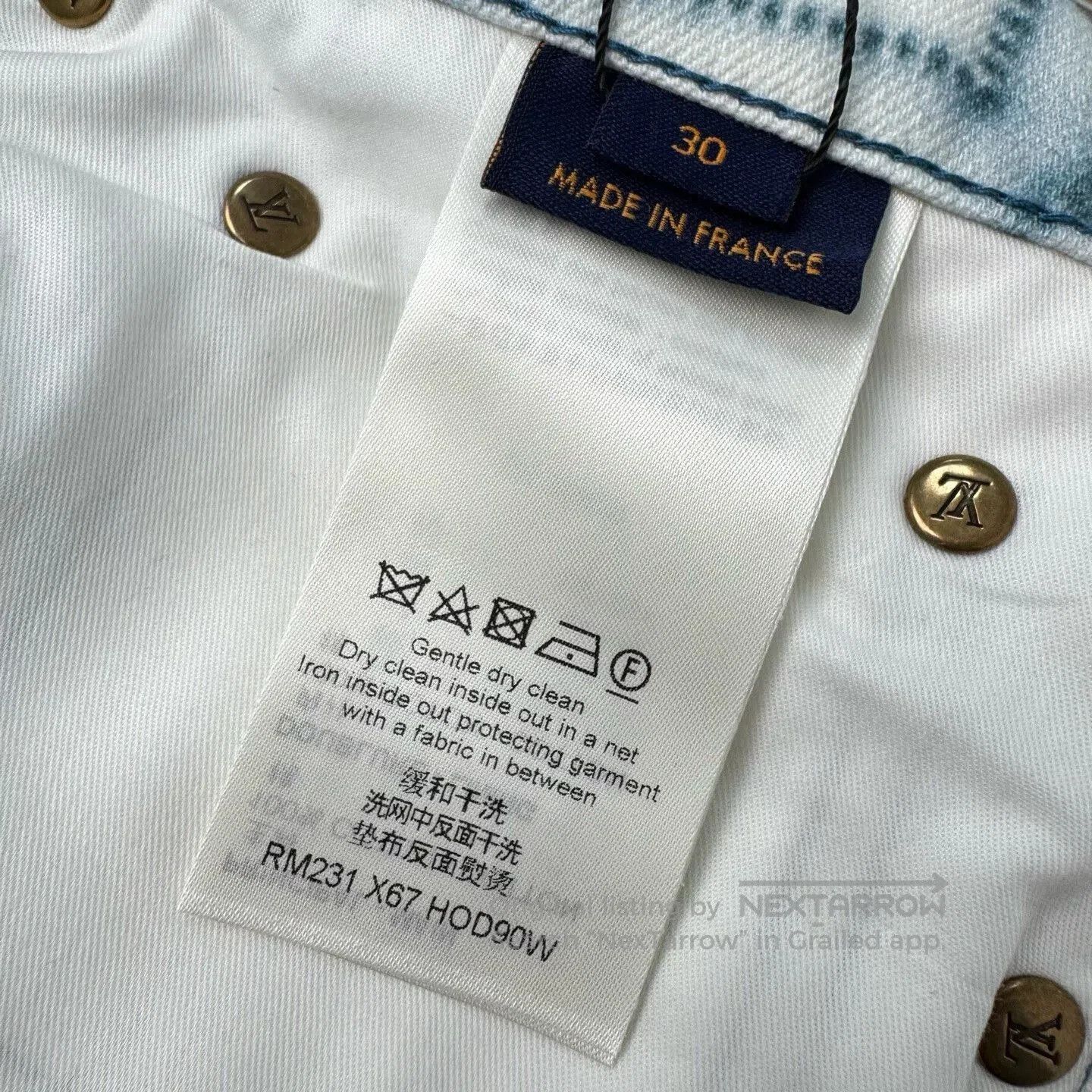 Louis Vuitton louis vuitton watercolor patterned denim pants. Size US 30 / EU 46 - 8 Thumbnail