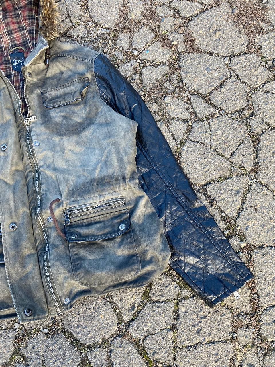 Japanese Brand Y2K Fur Fuzzy If Six Was Nine Style Faded Jacket Size US S / EU 44-46 / 1 - 3 Thumbnail