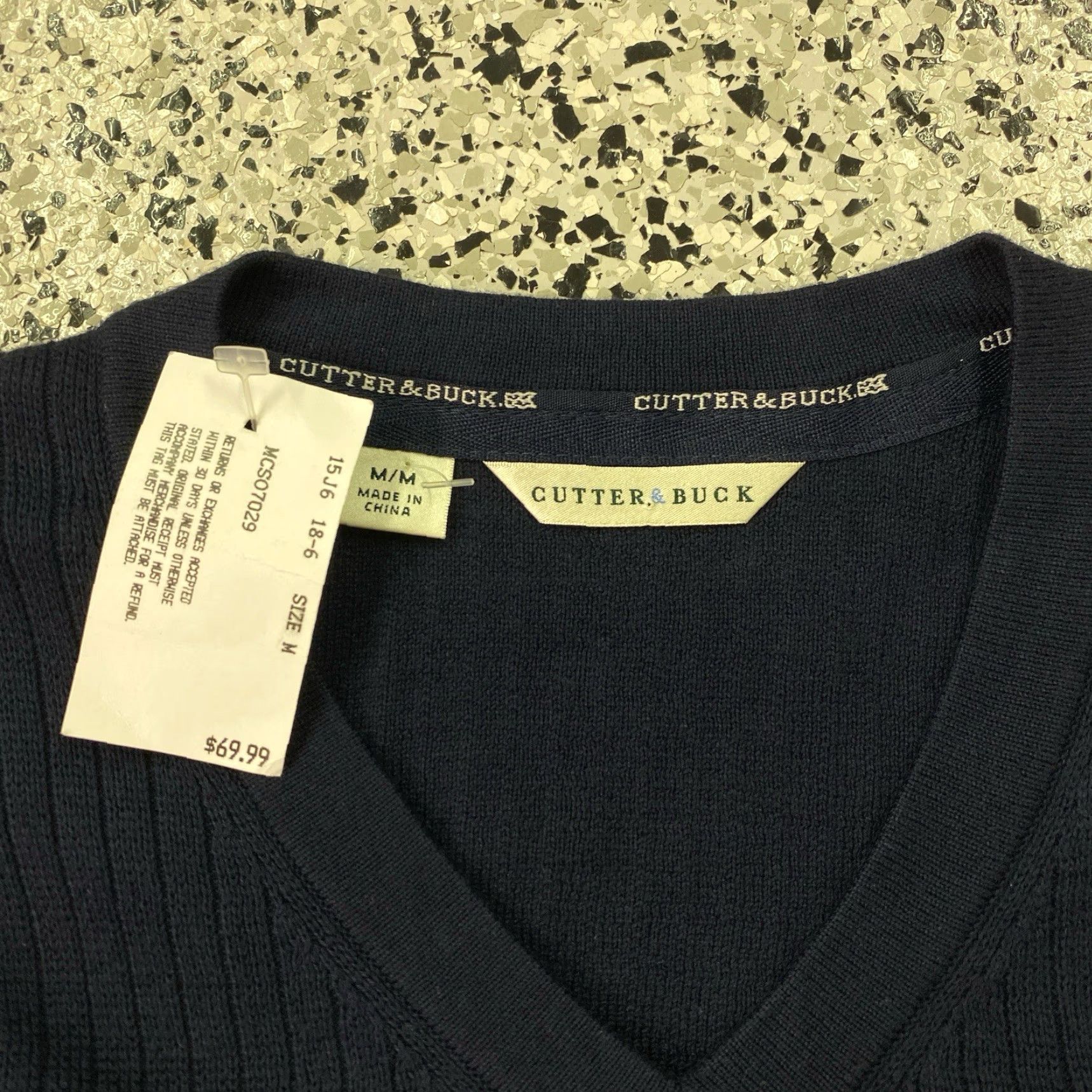 Cutter & Buck VINTAGE Cal Berkeley Golden Bears Knitted Vest Zip Up Medium NWT Men Blue College Knit Vest Size US M / EU 48-50 / 2 - 3 Thumbnail