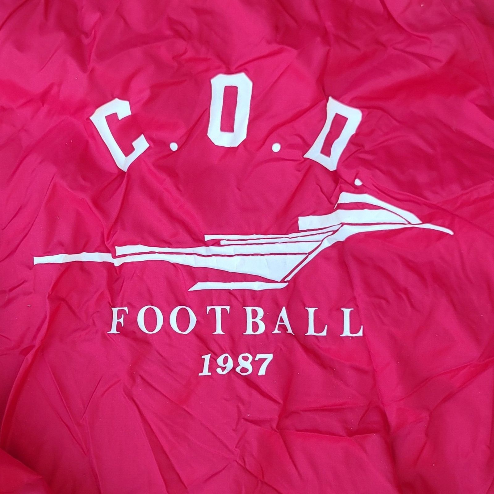 Swingster Vtg 1987 Swingster C.O.D. Football Windbreaker Jacket Size US XL / EU 56 / 4 - 3 Thumbnail